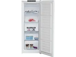 Beko RFNM200T40WN Gefrierschrank (E, 177 l, 1457 mm hoch, No Frost (verminderte Eisbildung), Weiß)