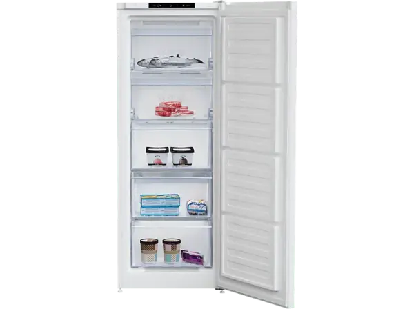 Beko RFNM200T40WN Gefrierschrank (E, 177 l, 1457 mm hoch, No Frost (verminderte Eisbildung), Wei&szlig;)