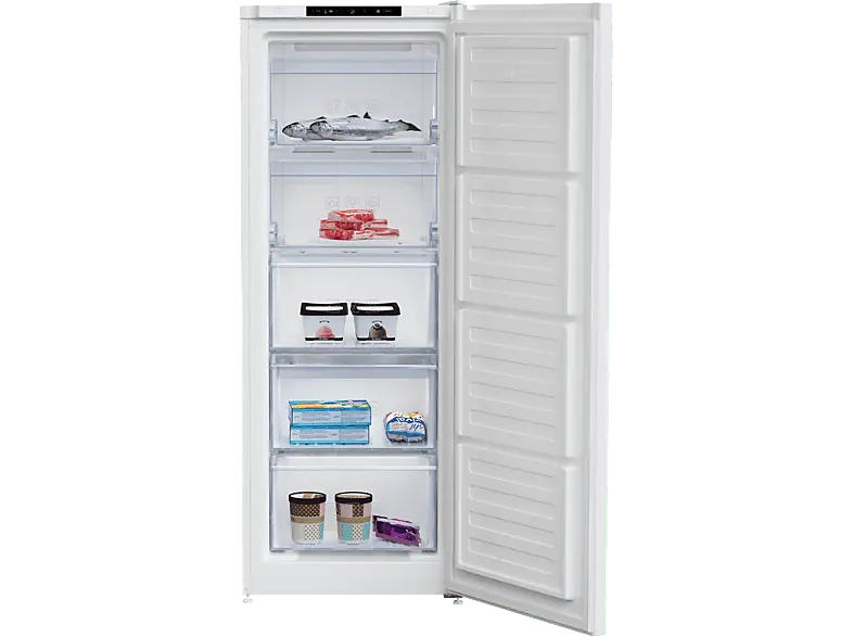 Beko RFNM200T40WN Gefrierschrank (E, 177 l, 1457 mm hoch, No Frost (verminderte Eisbildung), Weiß)