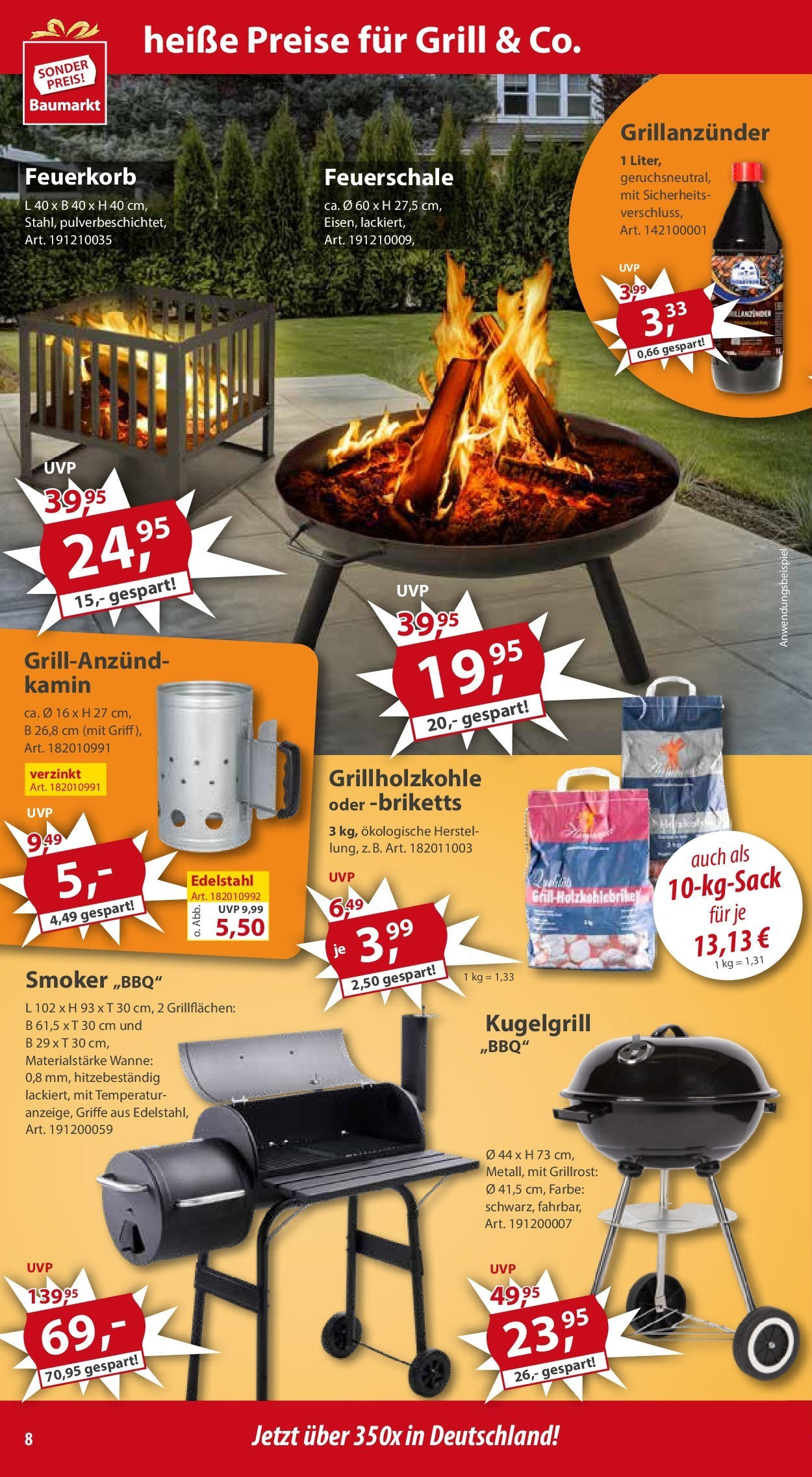 Sonderpreis Baumarkt - Sonderpreis Baumarkt: Neueröffnung Kaufbeuren (ab 29.05.2025) zum Blättern | Seite: 8 | Produkte: Grill, Kamin