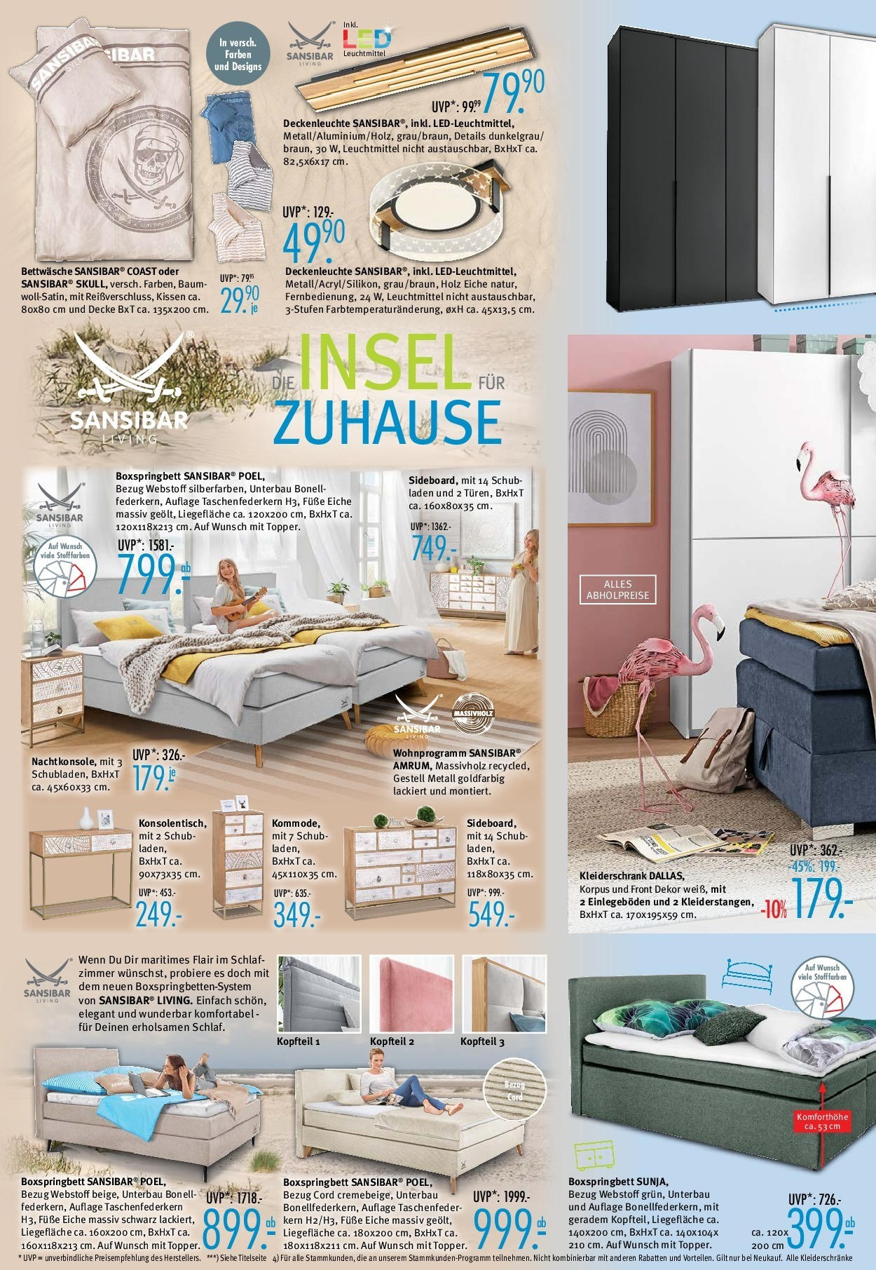 Trends - Ostermann Trends: Neue Möbel wirken Wunder. (ab 14.06.2025) zum Blättern | Seite: 2 | Produkte: Kissen, Decke, Boxspringbett, Bettwäsche