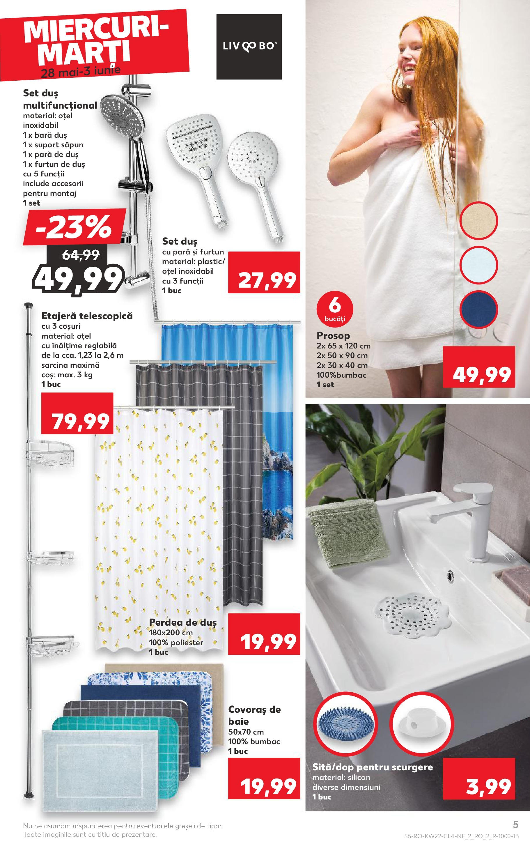 Catalog Kaufland - Iaşi Nonfood 28.05.2025 - Revista si Oferta | Pagină: 5 | Produse: Pară, Perdea, Covoraș de baie, Săpun