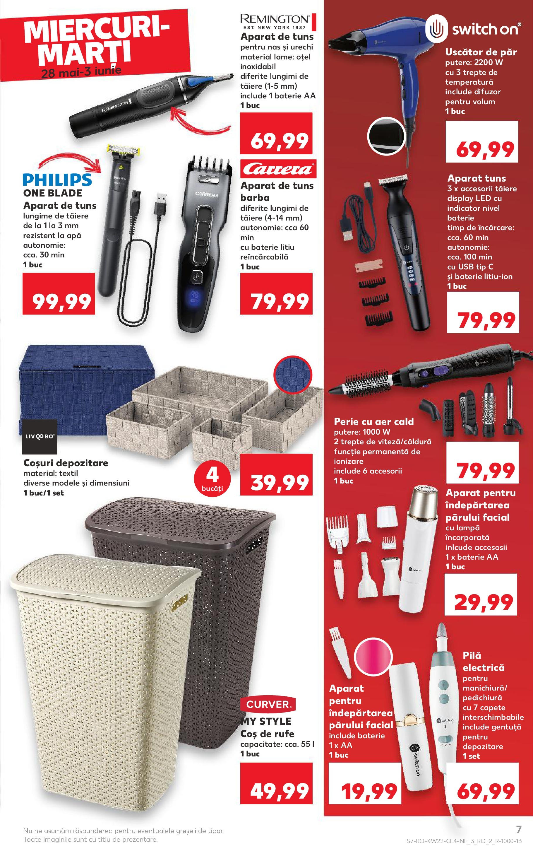 Catalog Kaufland - Iaşi Nonfood 28.05.2025 - Revista si Oferta | Pagină: 7 | Produse: Enginar, Babak, Coș De Rufe, Apă