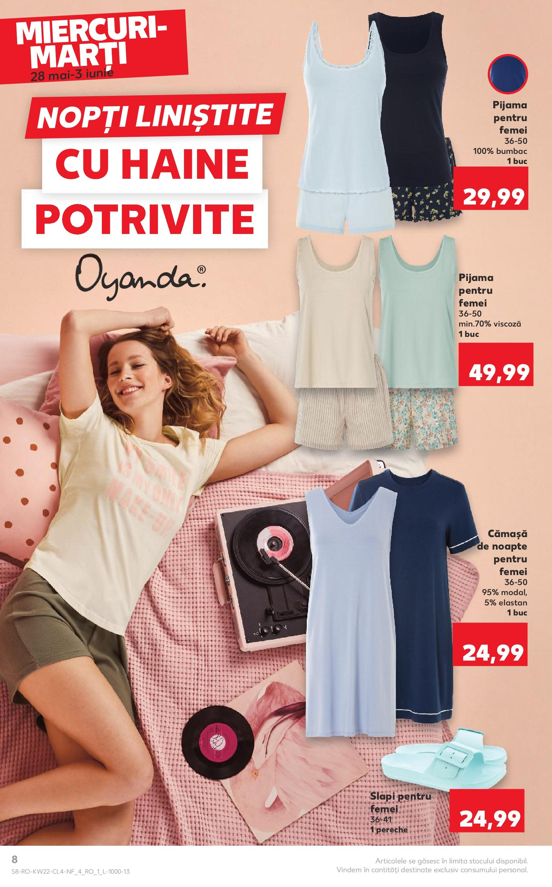 Catalog Kaufland - Iaşi Nonfood 28.05.2025 - Revista si Oferta | Pagină: 8 | Produse: Haine, Șlapi