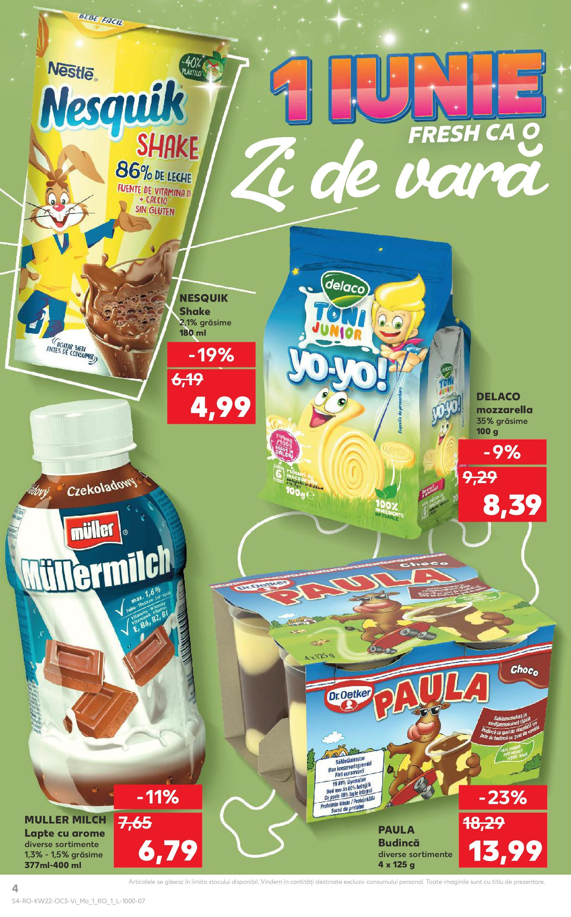 Catalog Kaufland - Baia Mare 30.05.2025 - Revista si Oferta | Pagină: 4 | Produse: Light Kedi Konservesi, Masaüstü kılıfı, Lapte, Shake