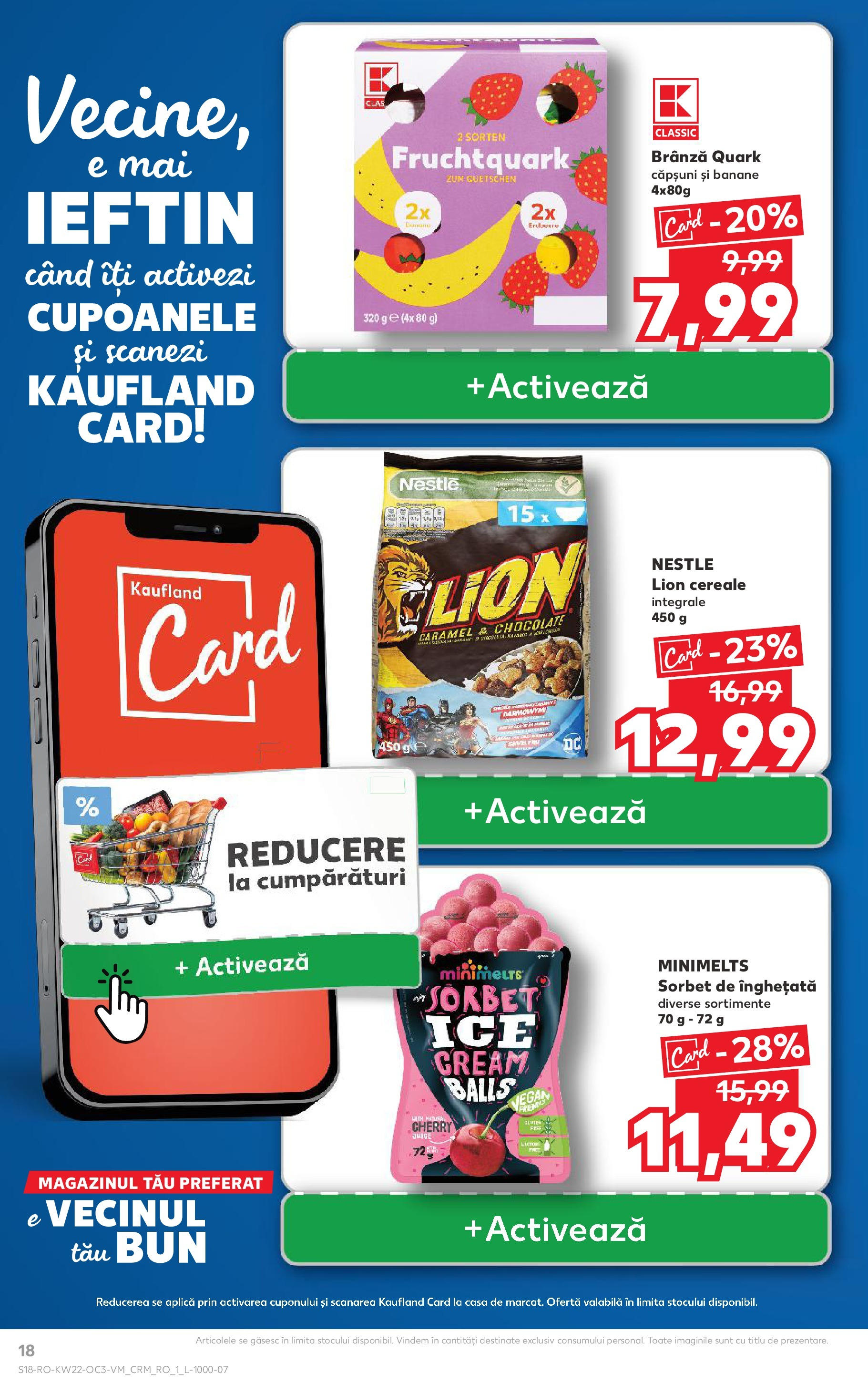 Catalog Kaufland - Baia Mare 30.05.2025 - Revista si Oferta | Pagină: 18 | Produse: Brânză, Căpșuni, Cereale, Înghețată