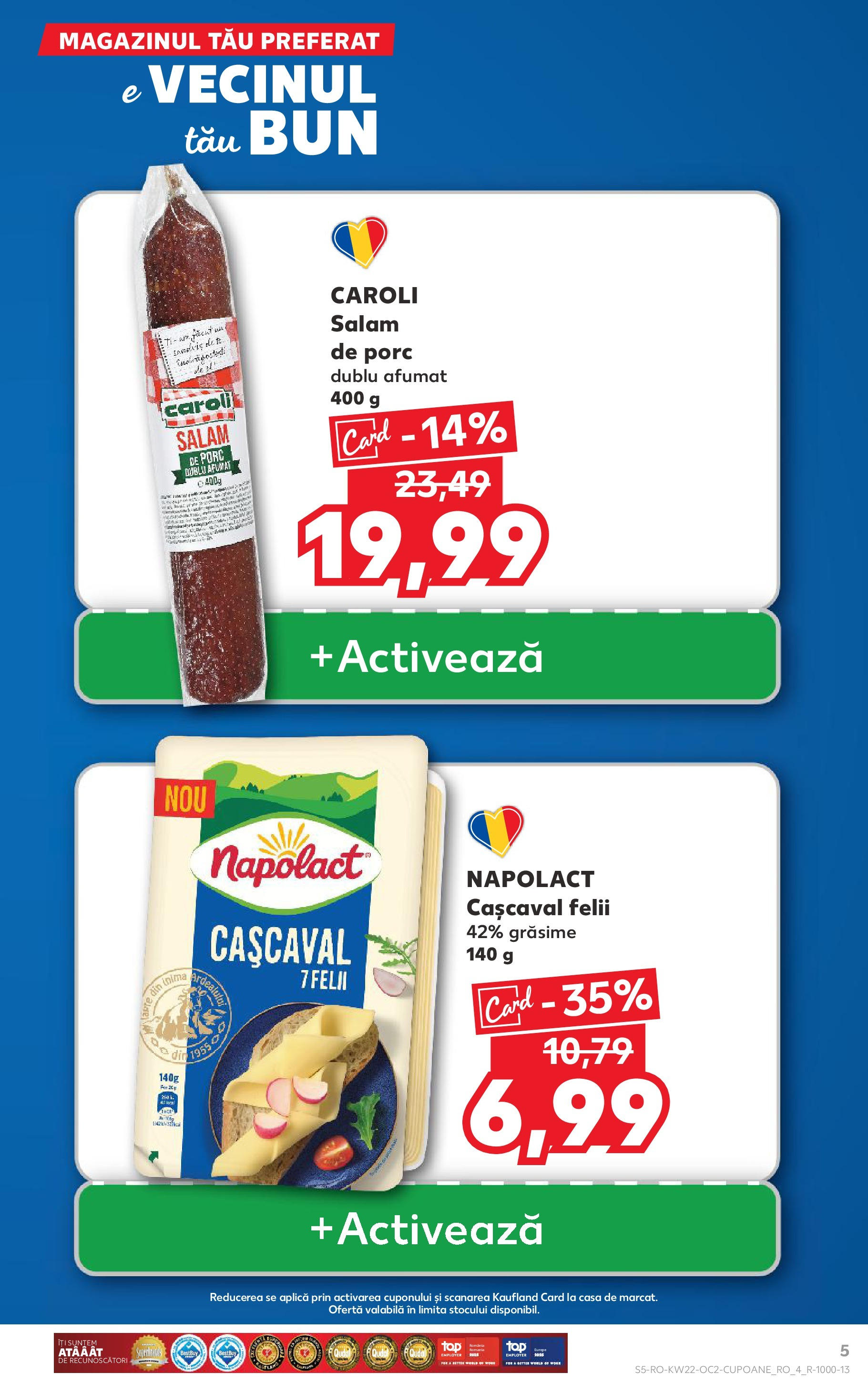Catalog Kaufland - Râșnov 27.05.2025 || Revista si Oferte | Pagină: 5 | Produse: Cașcaval, Salam Catalog Kaufland - Râșnov 27.05.2025 - Revista si Oferta | Pagină: 5 | Produse: Cașcaval, Salam