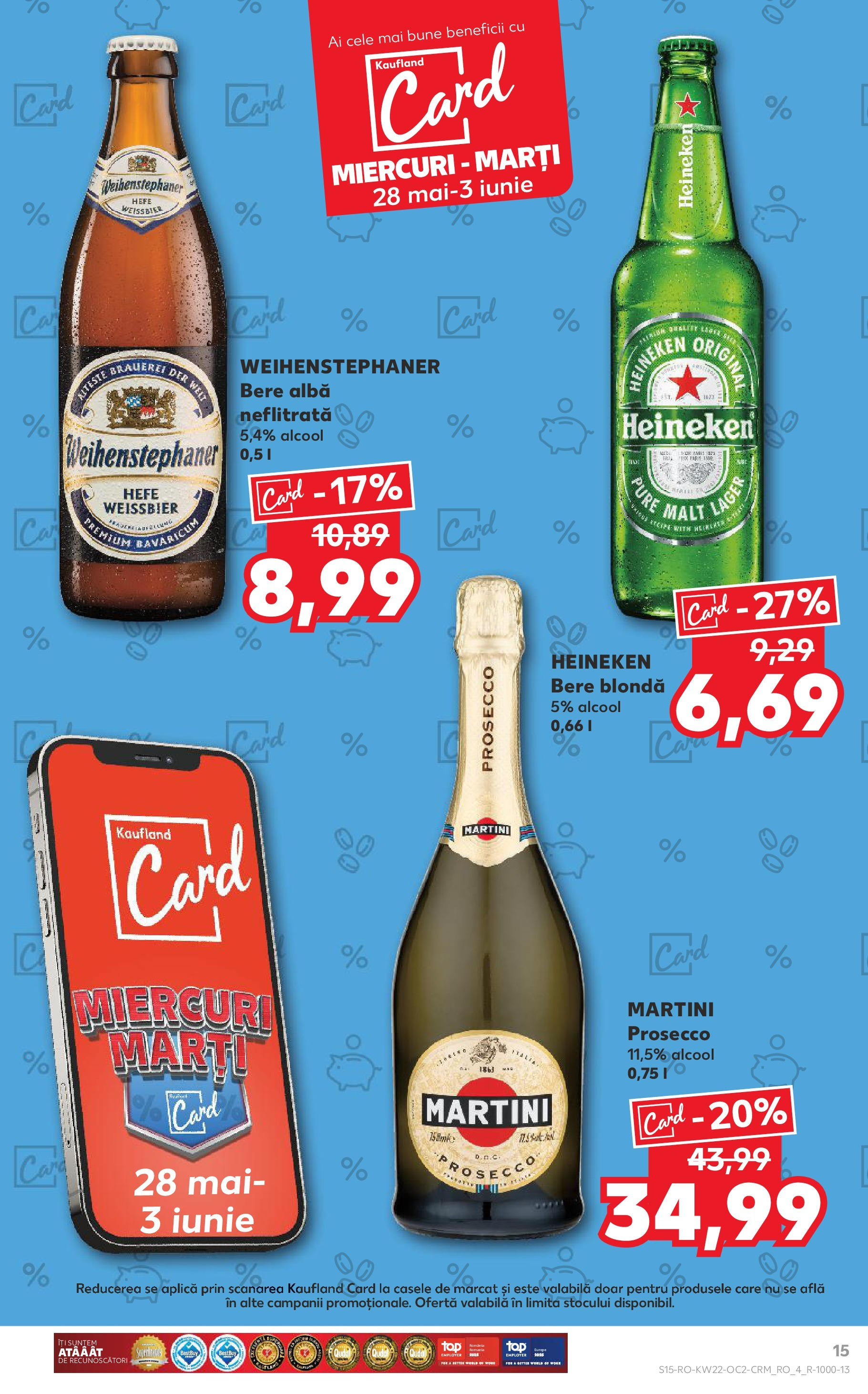Catalog Kaufland - Râșnov 27.05.2025 || Revista si Oferte | Pagină: 15 | Produse: Yulaf, Prosecco, Bere Catalog Kaufland - Râșnov 27.05.2025 - Revista si Oferta | Pagină: 15 | Produse: Yulaf, Prosecco, Bere