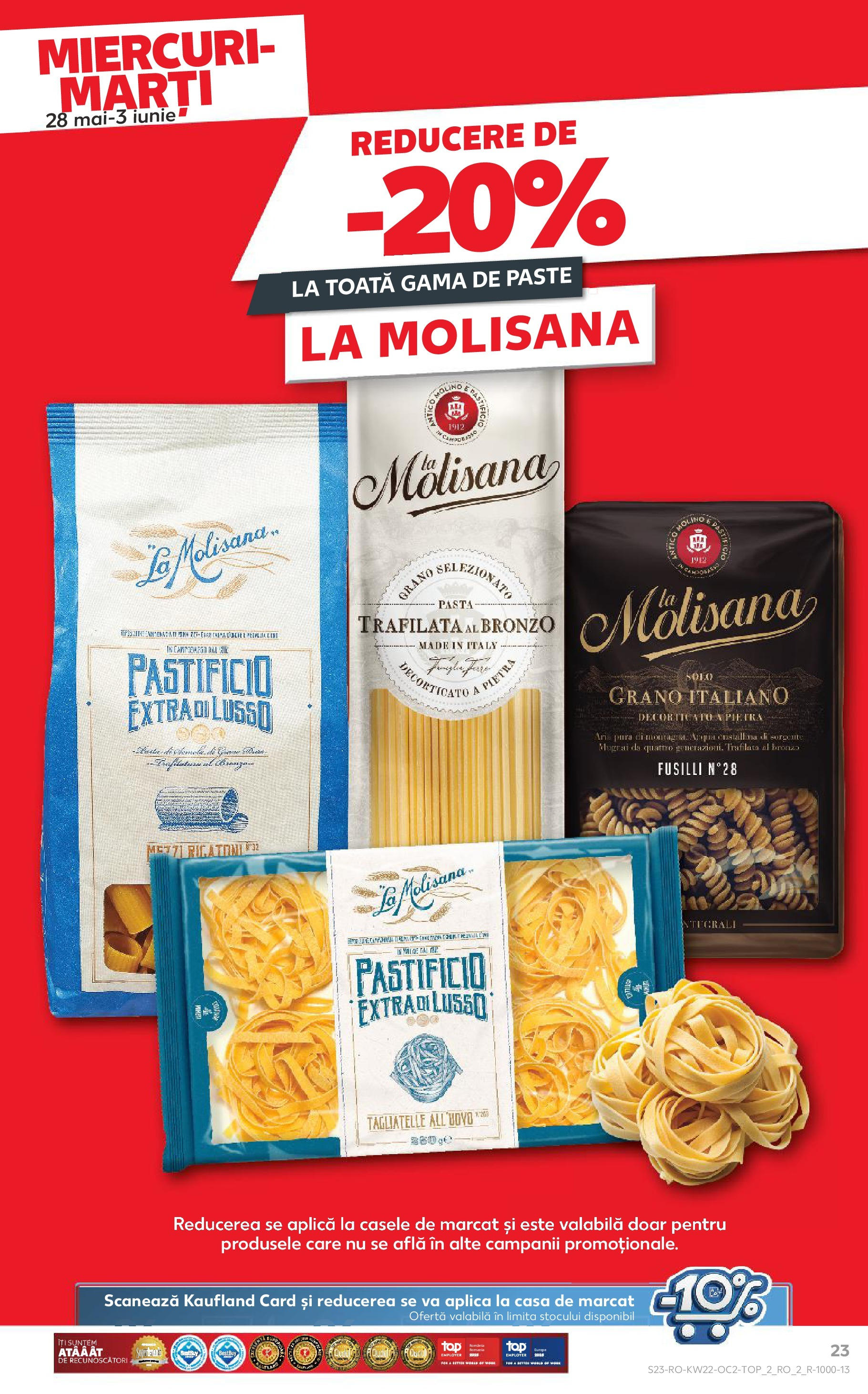 Catalog Kaufland - Râșnov 27.05.2025 || Revista si Oferte | Pagină: 23 | Produse: Paste Catalog Kaufland - Râșnov 27.05.2025 - Revista si Oferta | Pagină: 23 | Produse: Paste