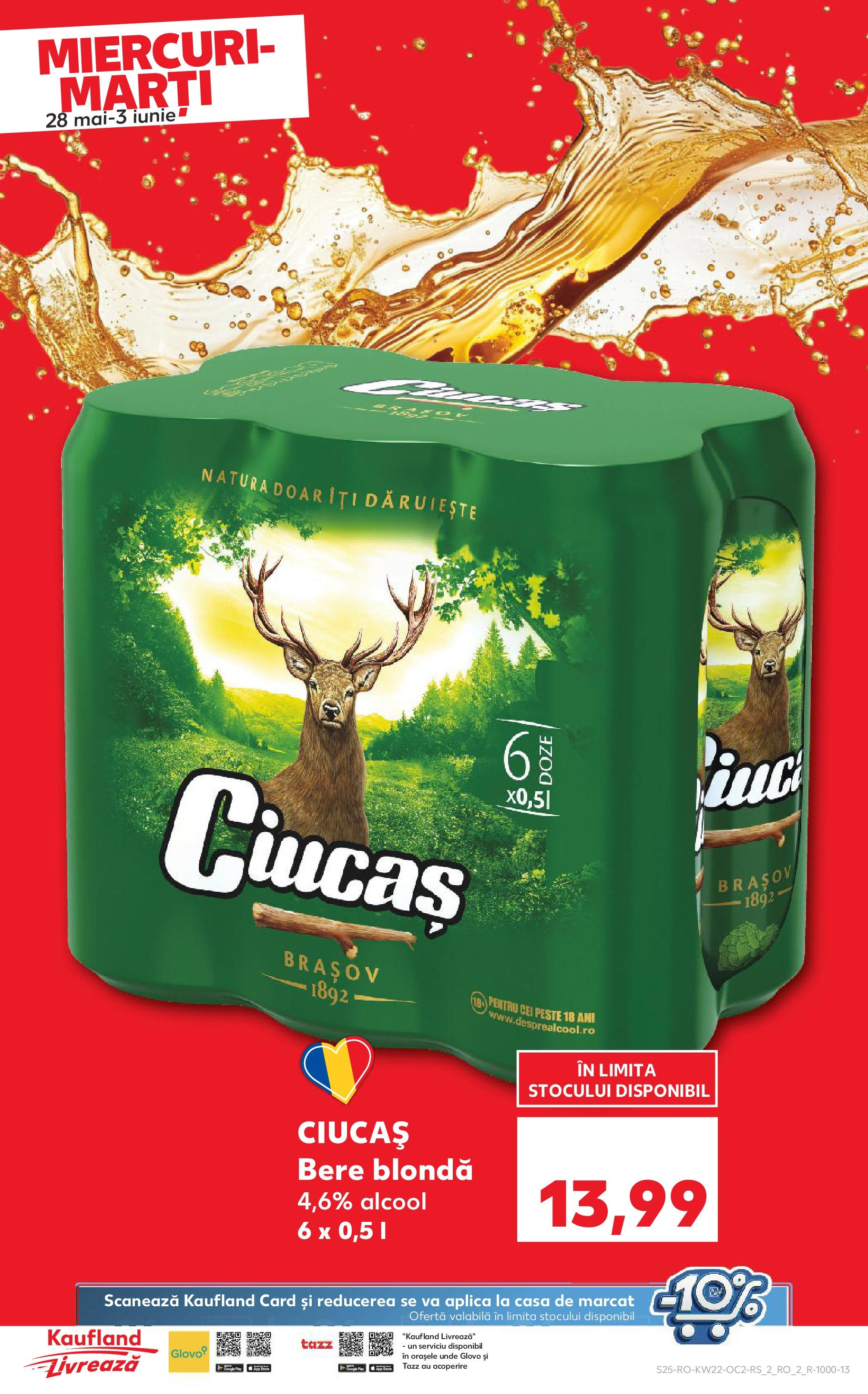 Catalog Kaufland - Râșnov 27.05.2025 || Revista si Oferte | Pagină: 25 | Produse: Bere, Pește Catalog Kaufland - Râșnov 27.05.2025 - Revista si Oferta | Pagină: 25 | Produse: Bere, Pește