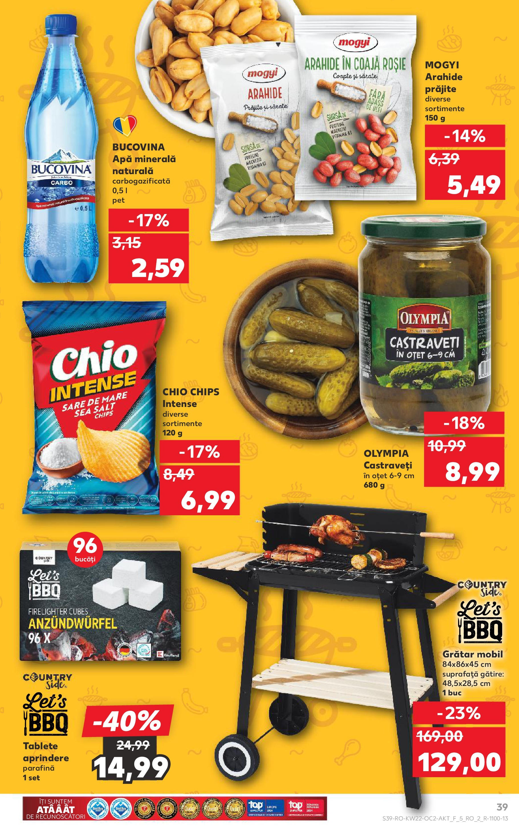 Catalog Kaufland - Râșnov 27.05.2025 || Revista si Oferte | Pagină: 39 | Produse: Arahide, Ulei, Castraveți, Sare Catalog Kaufland - Râșnov 27.05.2025 - Revista si Oferta | Pagină: 39 | Produse: Arahide, Ulei, Castraveți, Sare