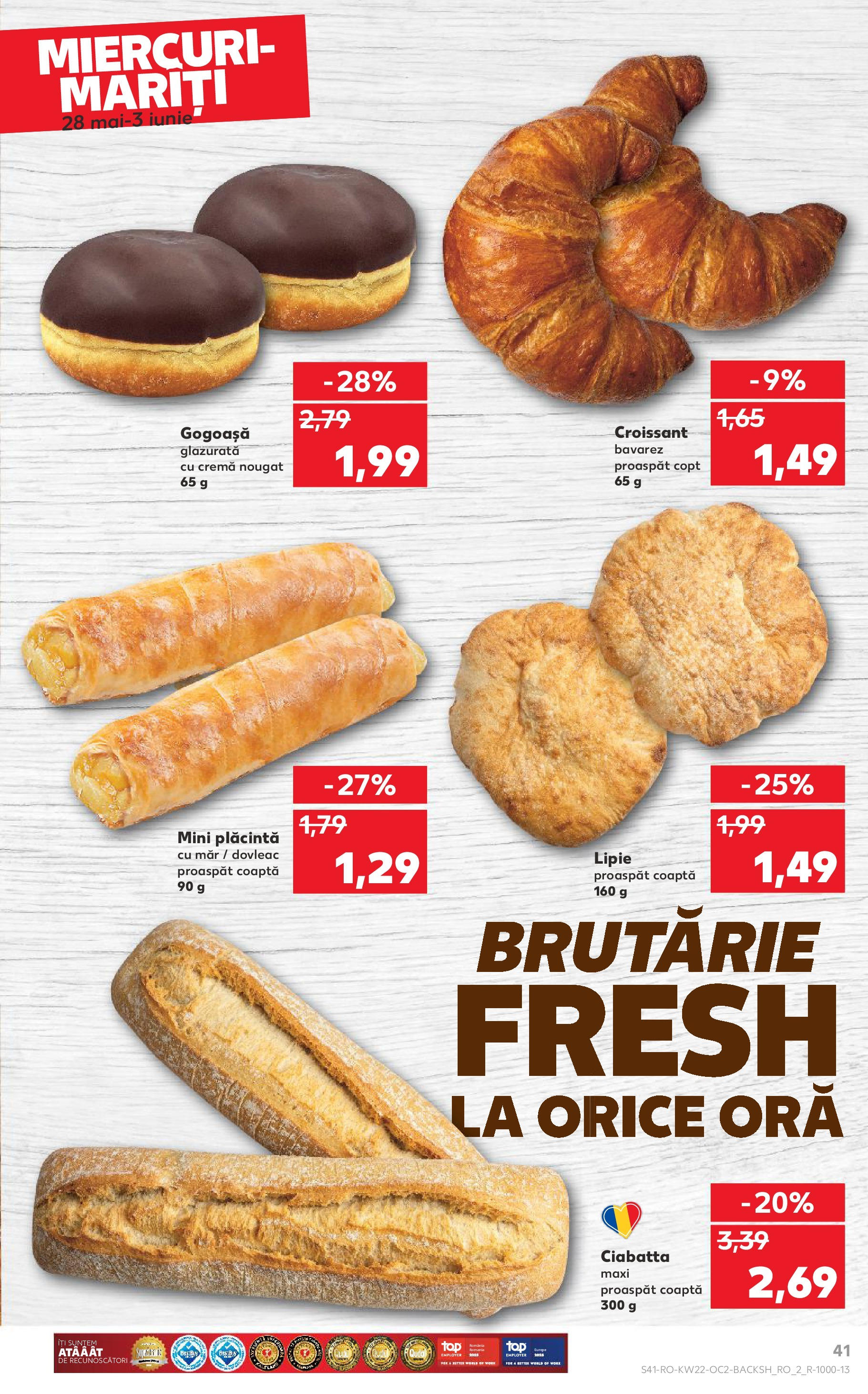 Catalog Kaufland - Râșnov 27.05.2025 || Revista si Oferte | Pagină: 41 | Produse: Dovleac, Divan, Plăcintă, Cremă Catalog Kaufland - Râșnov 27.05.2025 - Revista si Oferta | Pagină: 41 | Produse: Dovleac, Divan, Plăcintă, Cremă