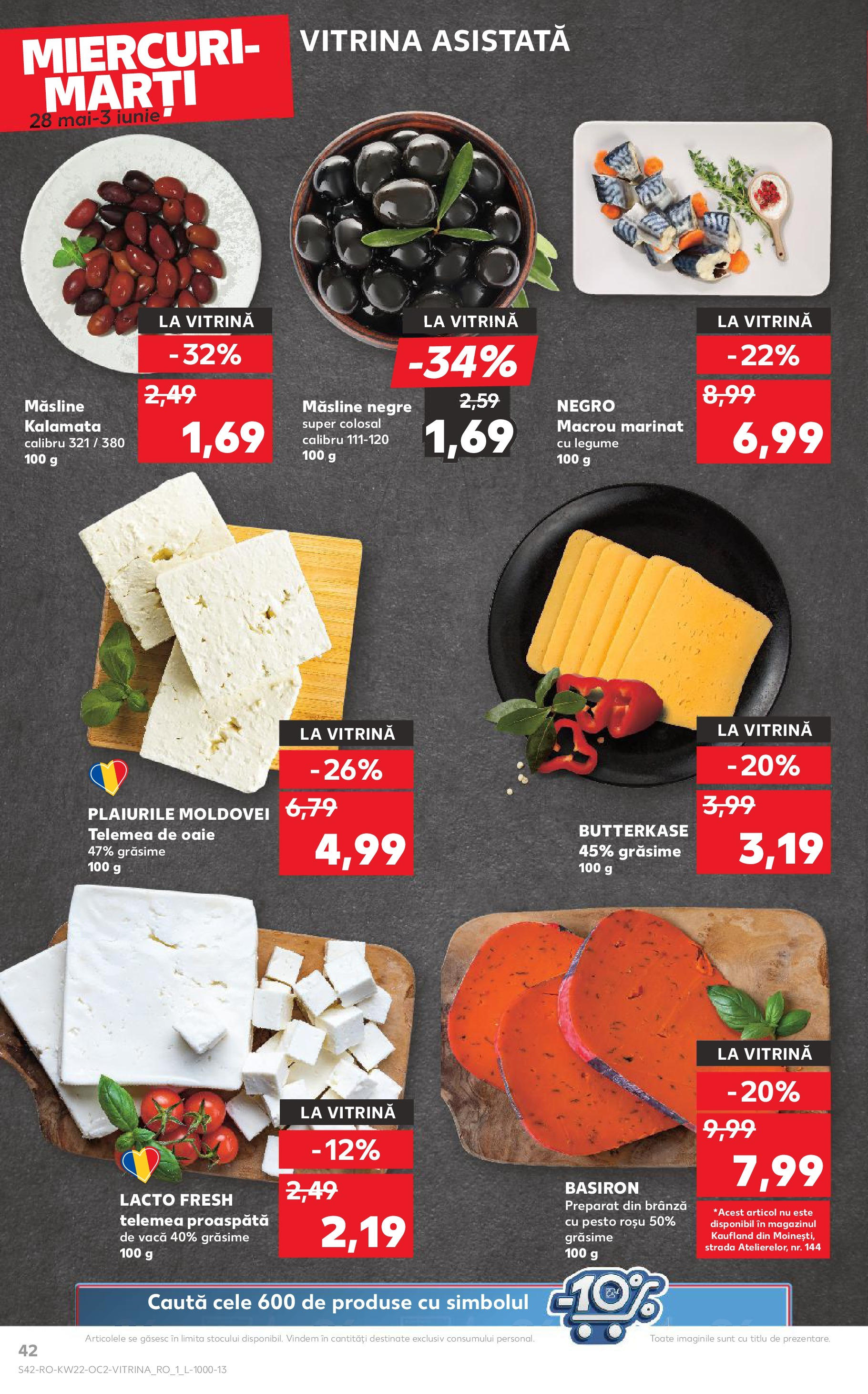 Catalog Kaufland - Râșnov 27.05.2025 || Revista si Oferte | Pagină: 42 | Produse: Hijyenik ped, Vitrină, Brânză, Legume Catalog Kaufland - Râșnov 27.05.2025 - Revista si Oferta | Pagină: 42 | Produse: Hijyenik ped, Vitrină, Brânză, Legume