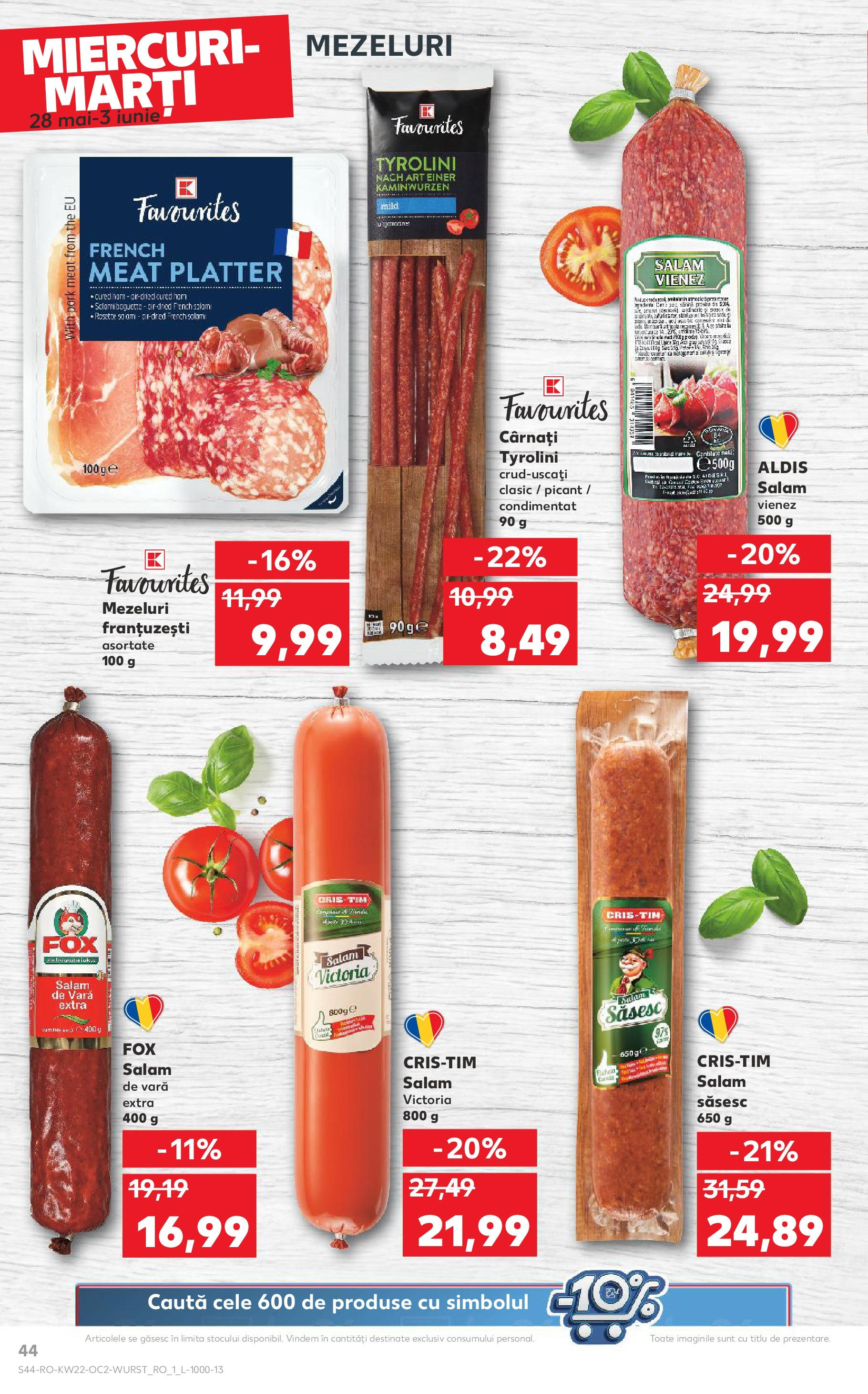 Catalog Kaufland - Râșnov 27.05.2025 || Revista si Oferte | Pagină: 44 | Produse: Salam, Cârnați Catalog Kaufland - Râșnov 27.05.2025 - Revista si Oferta | Pagină: 44 | Produse: Salam, Cârnați