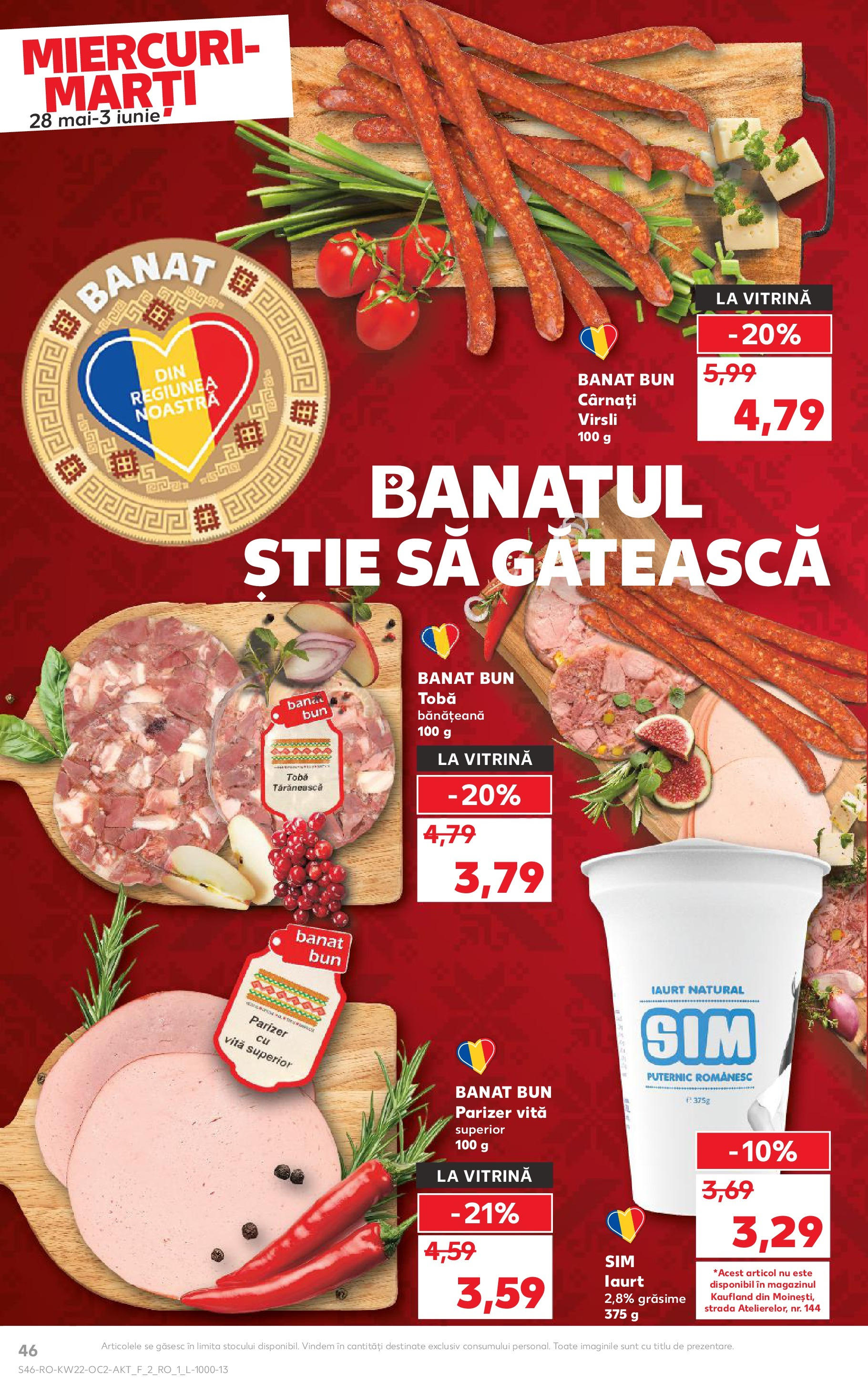Catalog Kaufland - Râșnov 27.05.2025 || Revista si Oferte | Pagină: 46 | Produse: Vitrină, Iaurt, Parizer, Cârnați Catalog Kaufland - Râșnov 27.05.2025 - Revista si Oferta | Pagină: 46 | Produse: Vitrină, Iaurt, Parizer, Cârnați