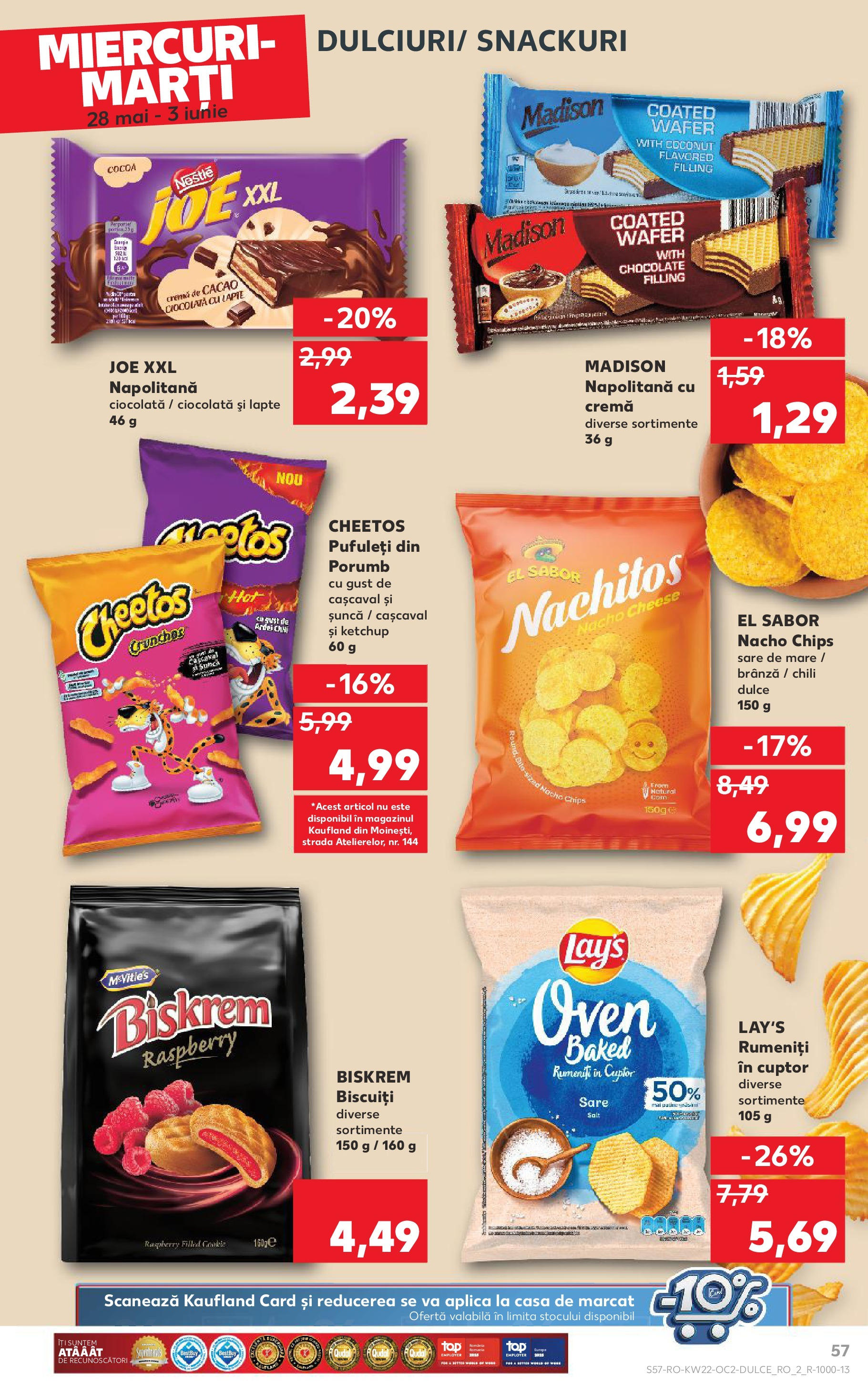 Catalog Kaufland - Râșnov 27.05.2025 || Revista si Oferte | Pagină: 57 | Produse: Cașcaval, Ardei, Șuncă, Porumb Catalog Kaufland - Râșnov 27.05.2025 - Revista si Oferta | Pagină: 57 | Produse: Cașcaval, Ardei, Șuncă, Porumb