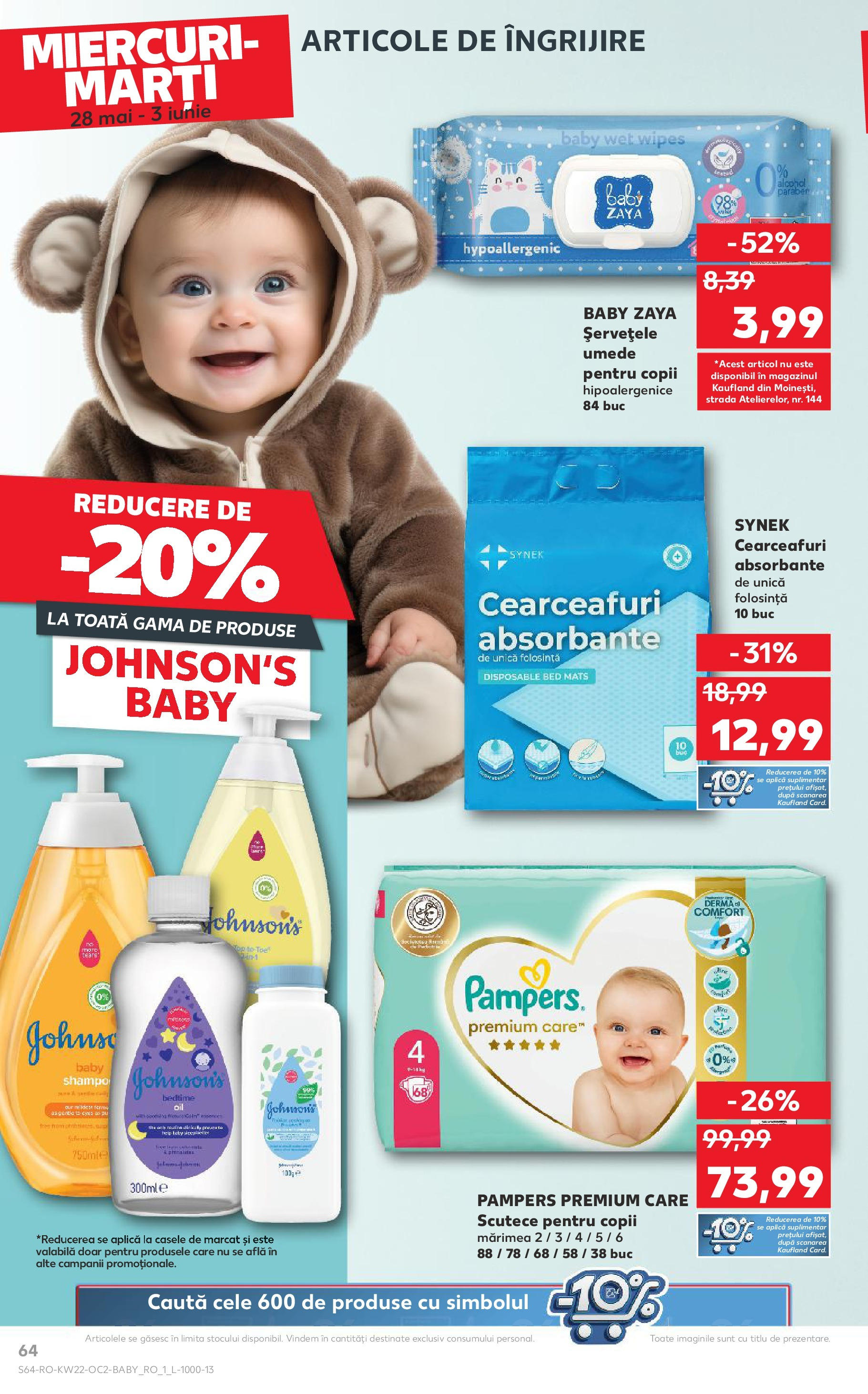 Catalog Kaufland - Râșnov 27.05.2025 || Revista si Oferte | Pagină: 64 | Produse: Pirinç gevreği, Șervețele umede, Absorbante, Scutece Catalog Kaufland - Râșnov 27.05.2025 - Revista si Oferta | Pagină: 64 | Produse: Pirinç gevreği, Șervețele umede, Absorbante, Scutece