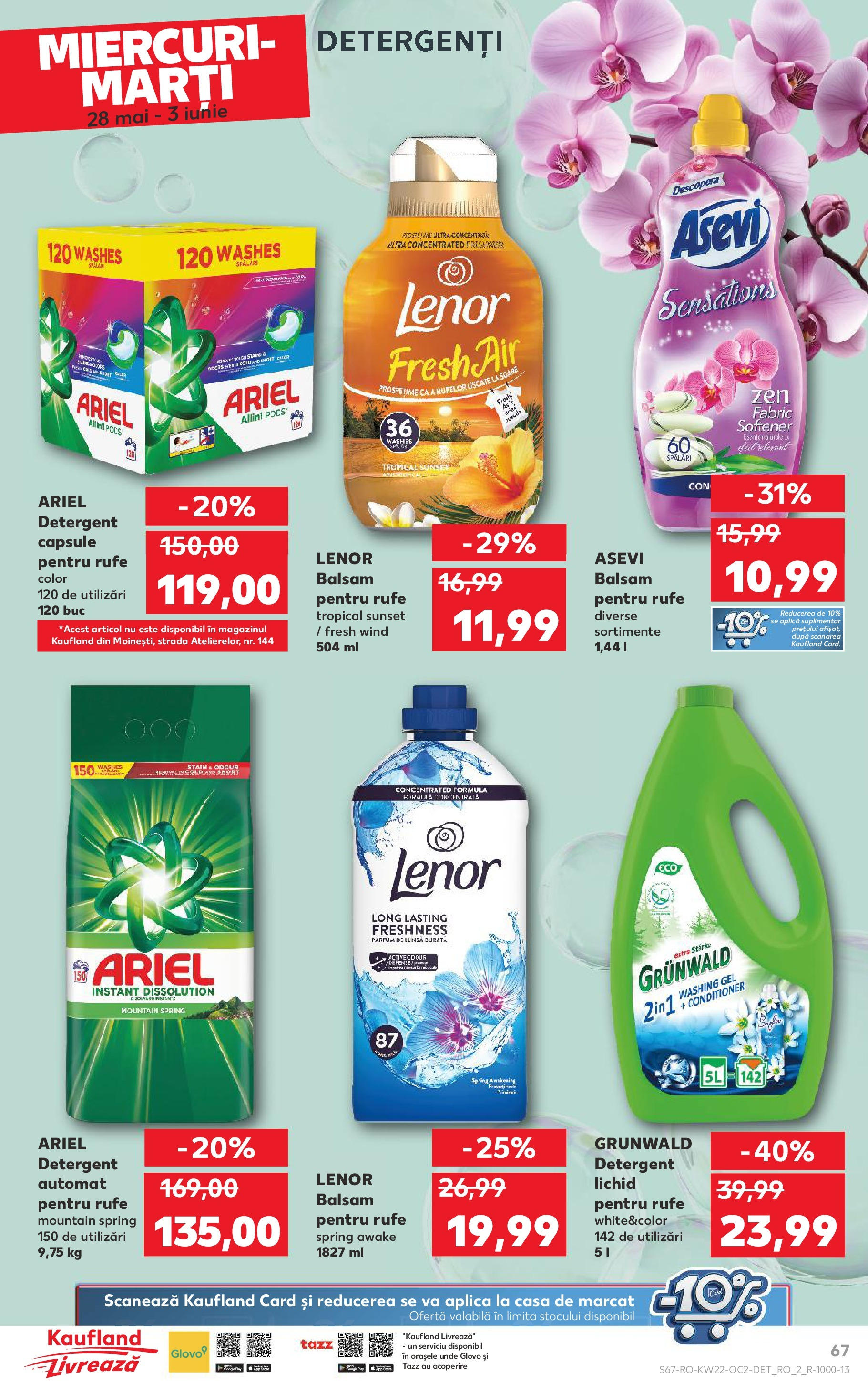 Catalog Kaufland - Râșnov 27.05.2025 || Revista si Oferte | Pagină: 67 | Produse: Parfum, Balsam, Detergent Catalog Kaufland - Râșnov 27.05.2025 - Revista si Oferta | Pagină: 67 | Produse: Parfum, Balsam, Detergent