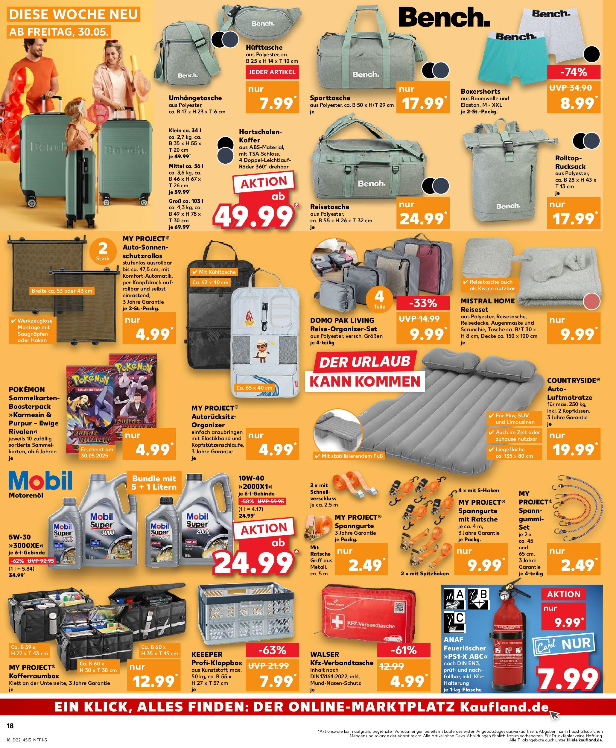 Kaufland prospekt Albstadt	 (ab 29.05.2025) » Angebote Online zum Blättern | Seite: 18 | Produkte: Tasche, Boxer, Reisetasche, Koffer