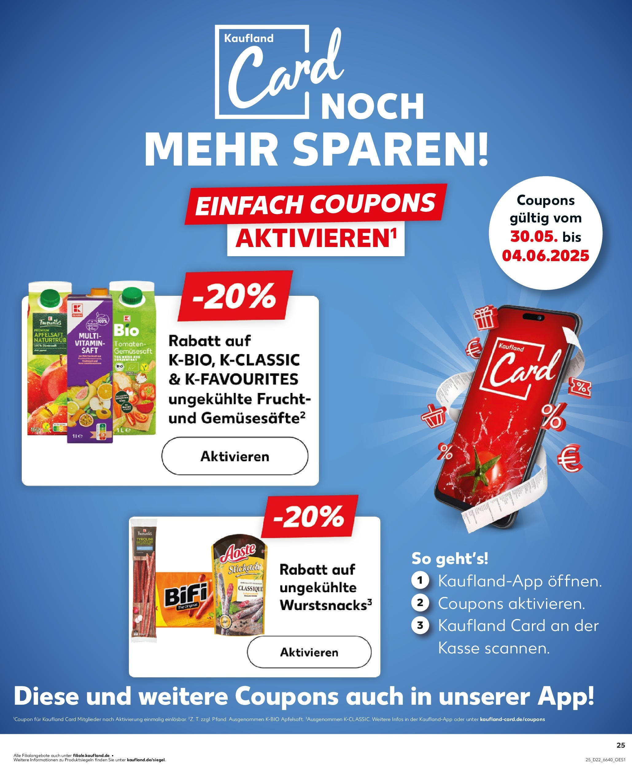 Kaufland prospekt Albstadt	 (ab 29.05.2025) » Angebote Online zum Blättern | Seite: 25 | Produkte: Bifi, Apfelsaft, Apple, Saft