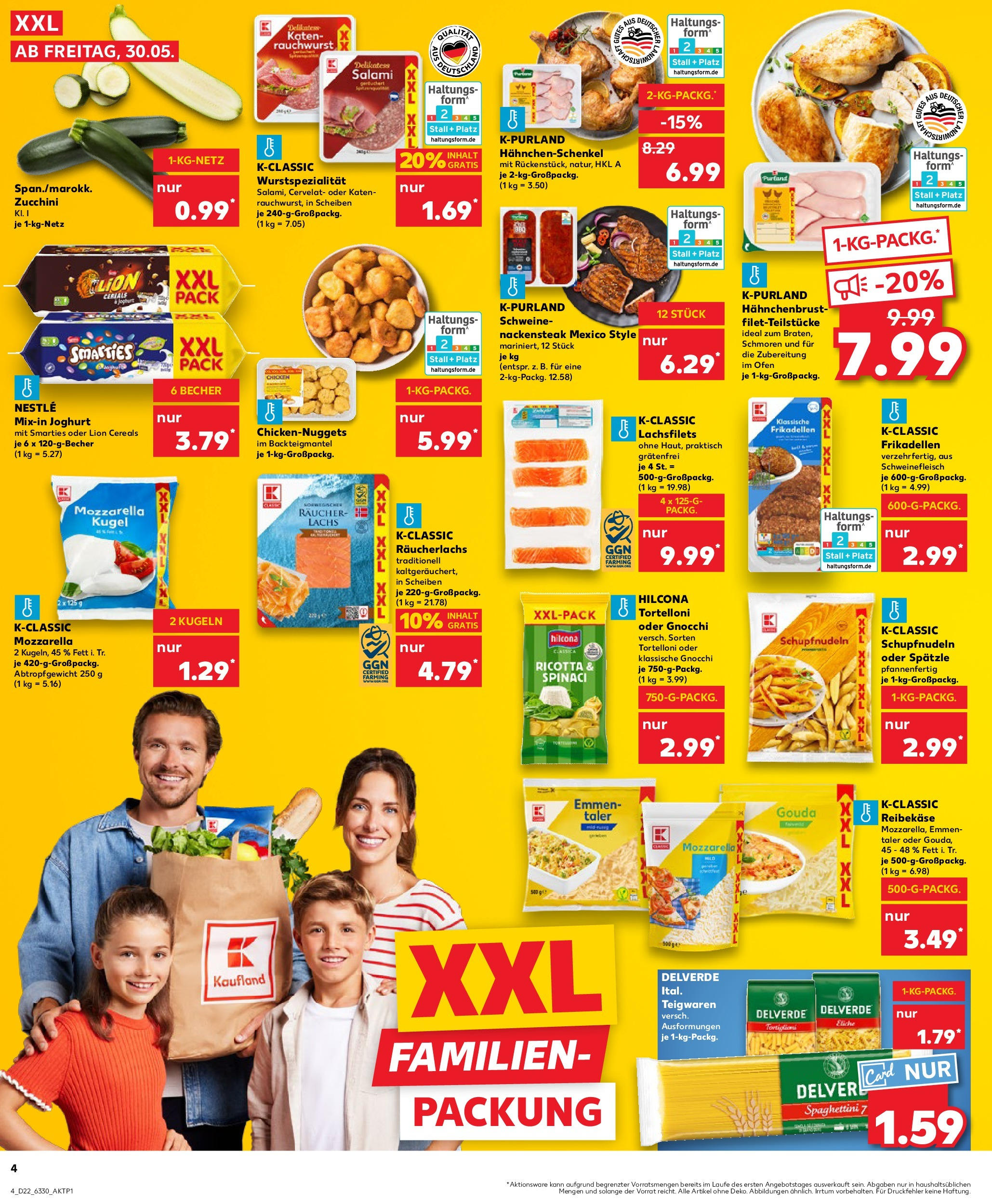 Kaufland prospekt Itzehoe	 (ab 29.05.2025) » Angebote Online zum Blättern | Seite: 4 | Produkte: Joghurt, Gouda, Pasta, Schweinefleisch