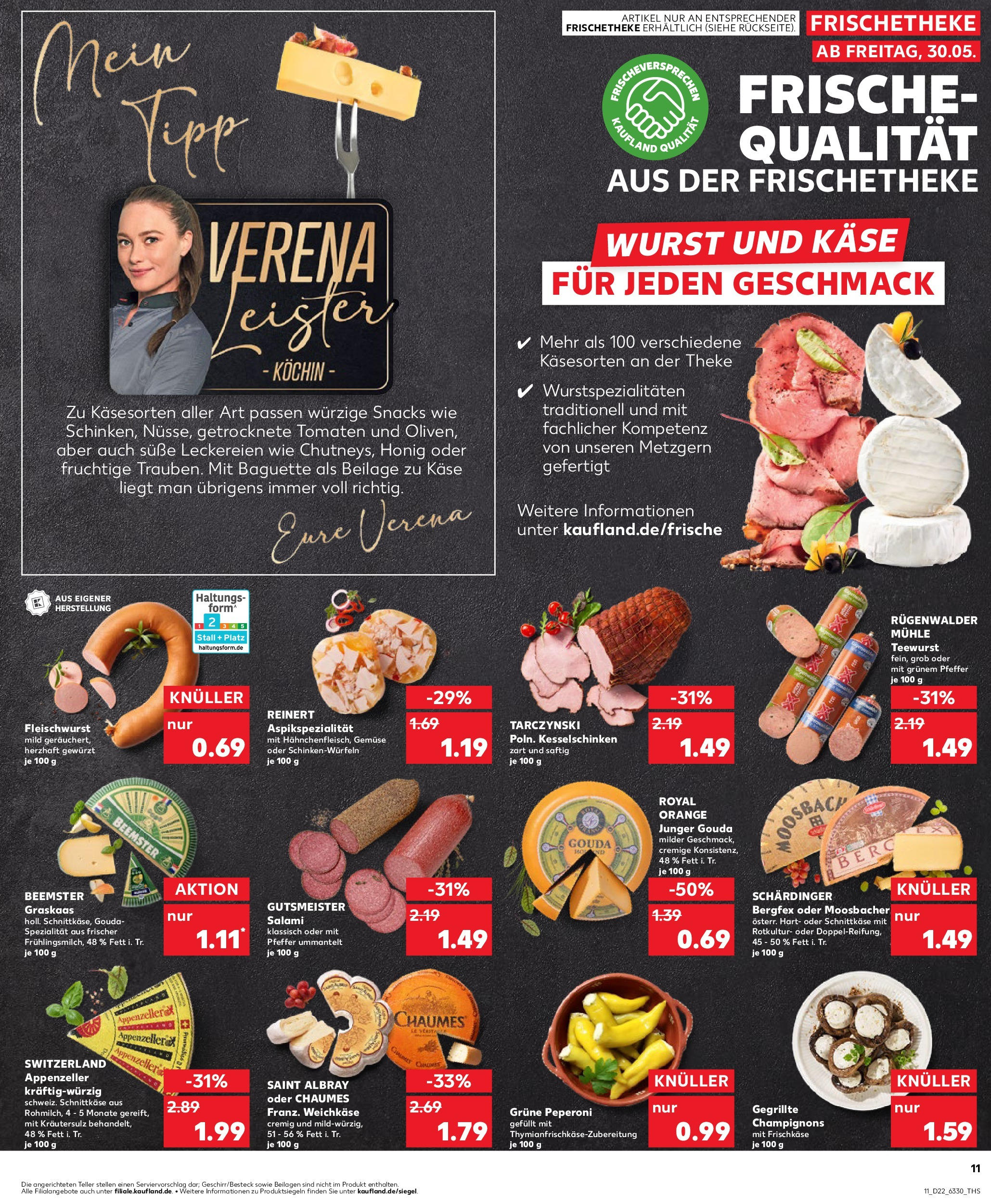 Kaufland prospekt Walsrode	 (ab 29.05.2025) » Angebote Online zum Blättern | Seite: 11 | Produkte: Mühle, Champignons, Salami, Frischkase