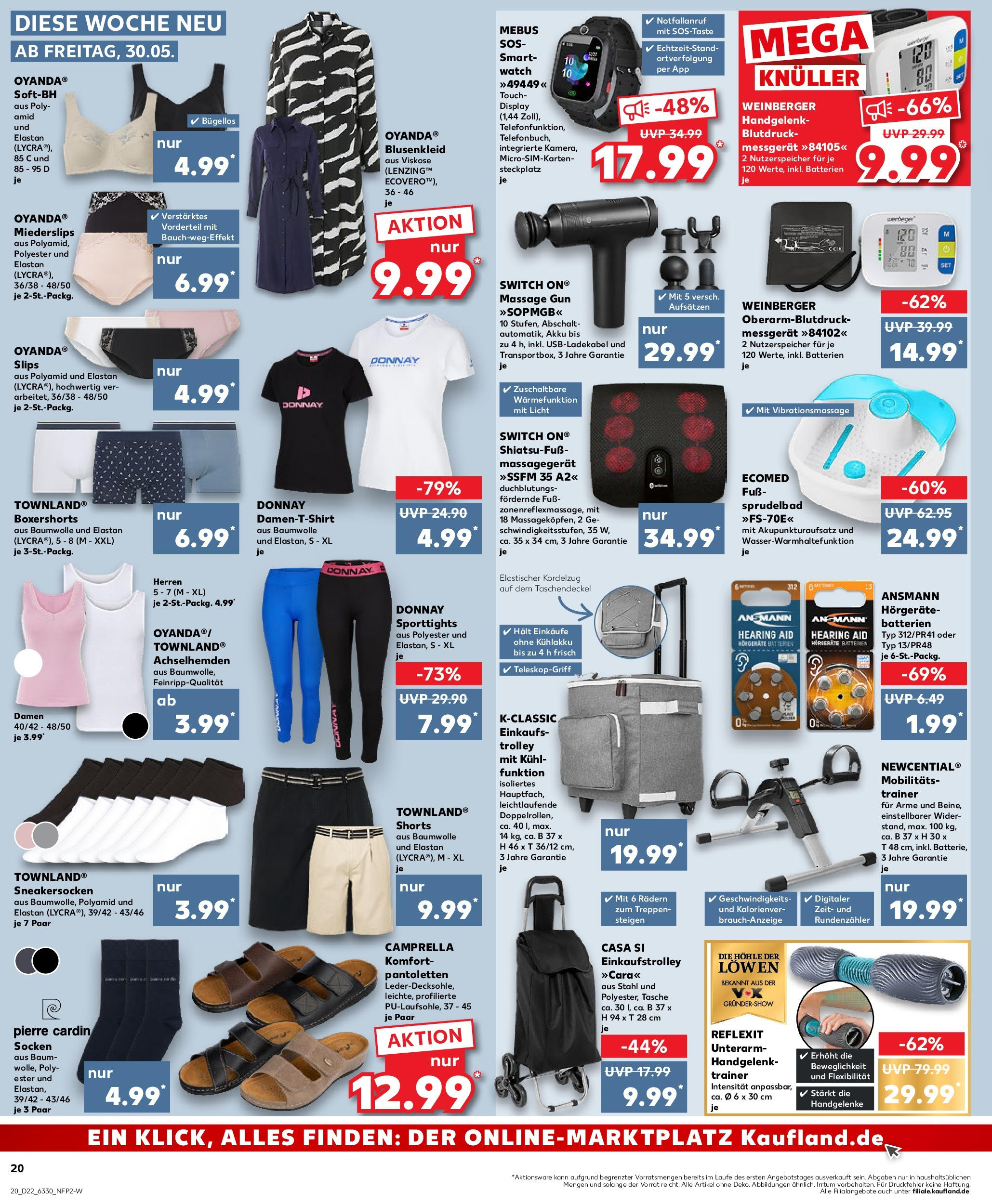 Kaufland prospekt Itzehoe	 (ab 29.05.2025) » Angebote Online zum Blättern | Seite: 20 | Produkte: Smartwatch, Massagegerät, Leggings, Boxer
