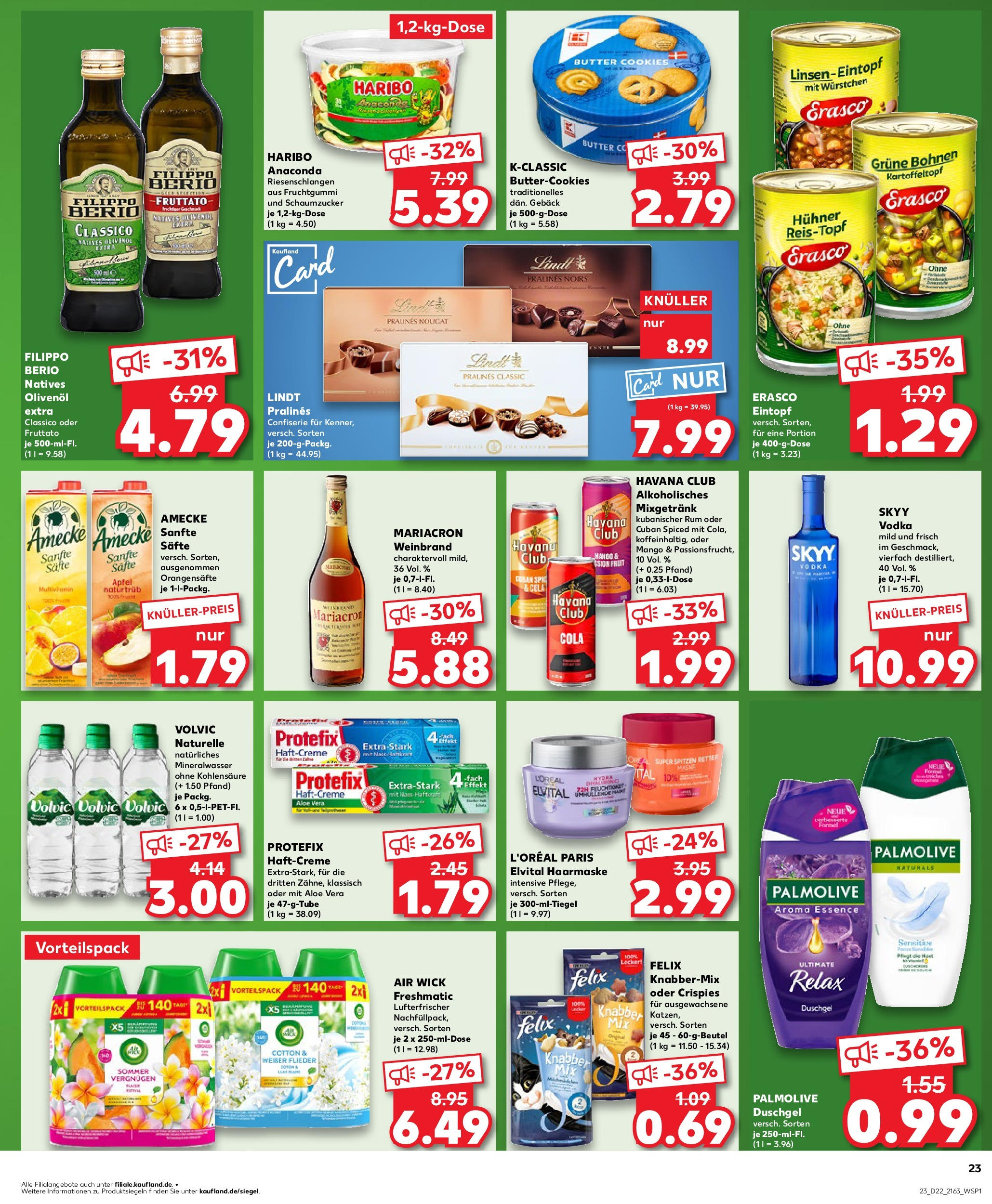 Kaufland prospekt Itzehoe	 (ab 29.05.2025) » Angebote Online zum Blättern | Seite: 23 | Produkte: Havana club, Haarmaske, Mango, Lindt