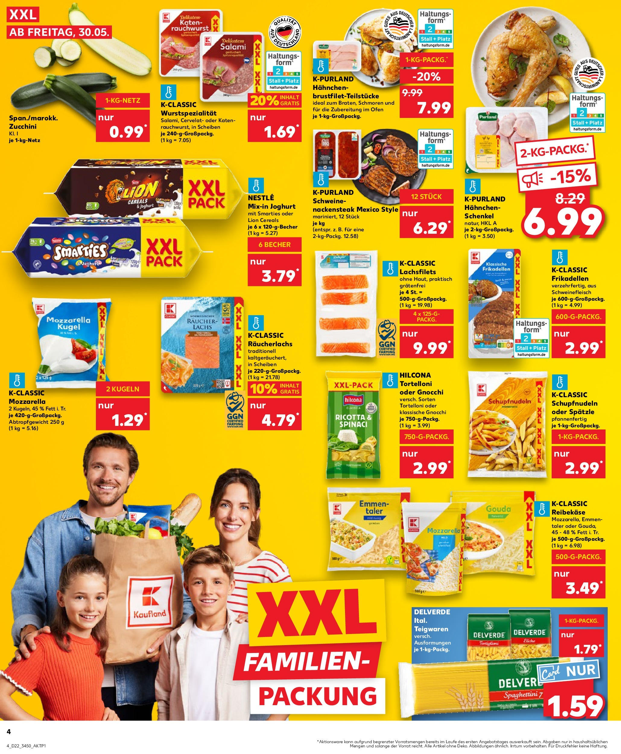 Kaufland prospekt Freital	 (ab 29.05.2025) » Angebote Online zum Blättern | Seite: 4 | Produkte: Räucherlachs, Salami, Steak, Reibekase