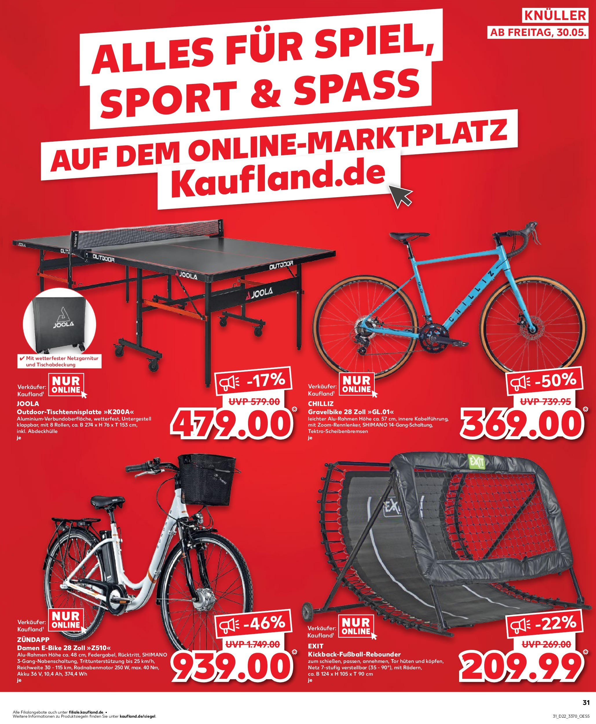 Kaufland prospekt Freital	 (ab 29.05.2025) » Angebote Online zum Blättern | Seite: 31 | Produkte: E-Bike, Football