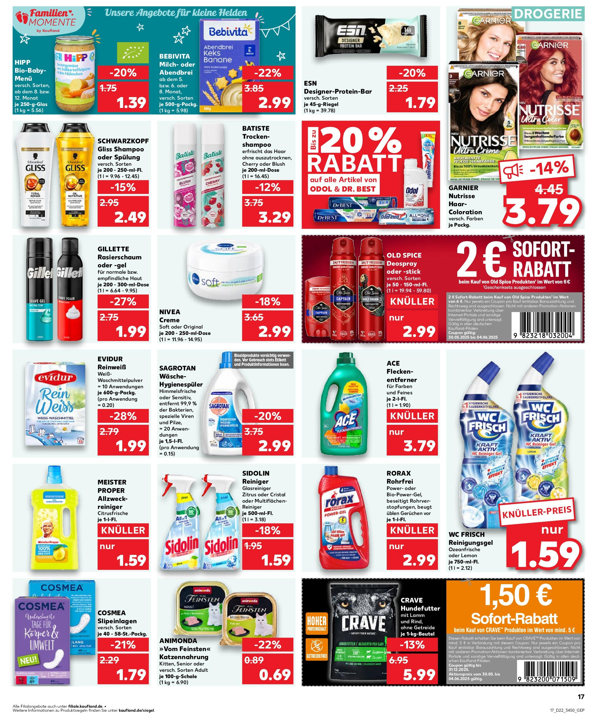 Kaufland prospekt Freital	 (ab 29.05.2025) » Angebote Online zum Blättern | Seite: 17 | Produkte: Milch, Creme, Rasierschaum, Deodorant