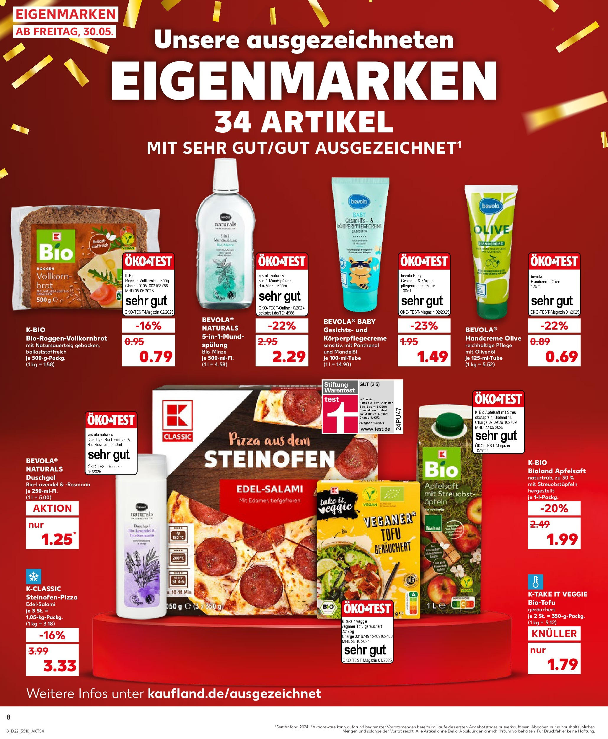 Kaufland prospekt Ahrensfelde	 (ab 30.05.2025) » Angebote Online zum Blättern | Seite: 8 | Produkte: Olivenol, Handcreme, Shower Gel, Pizza