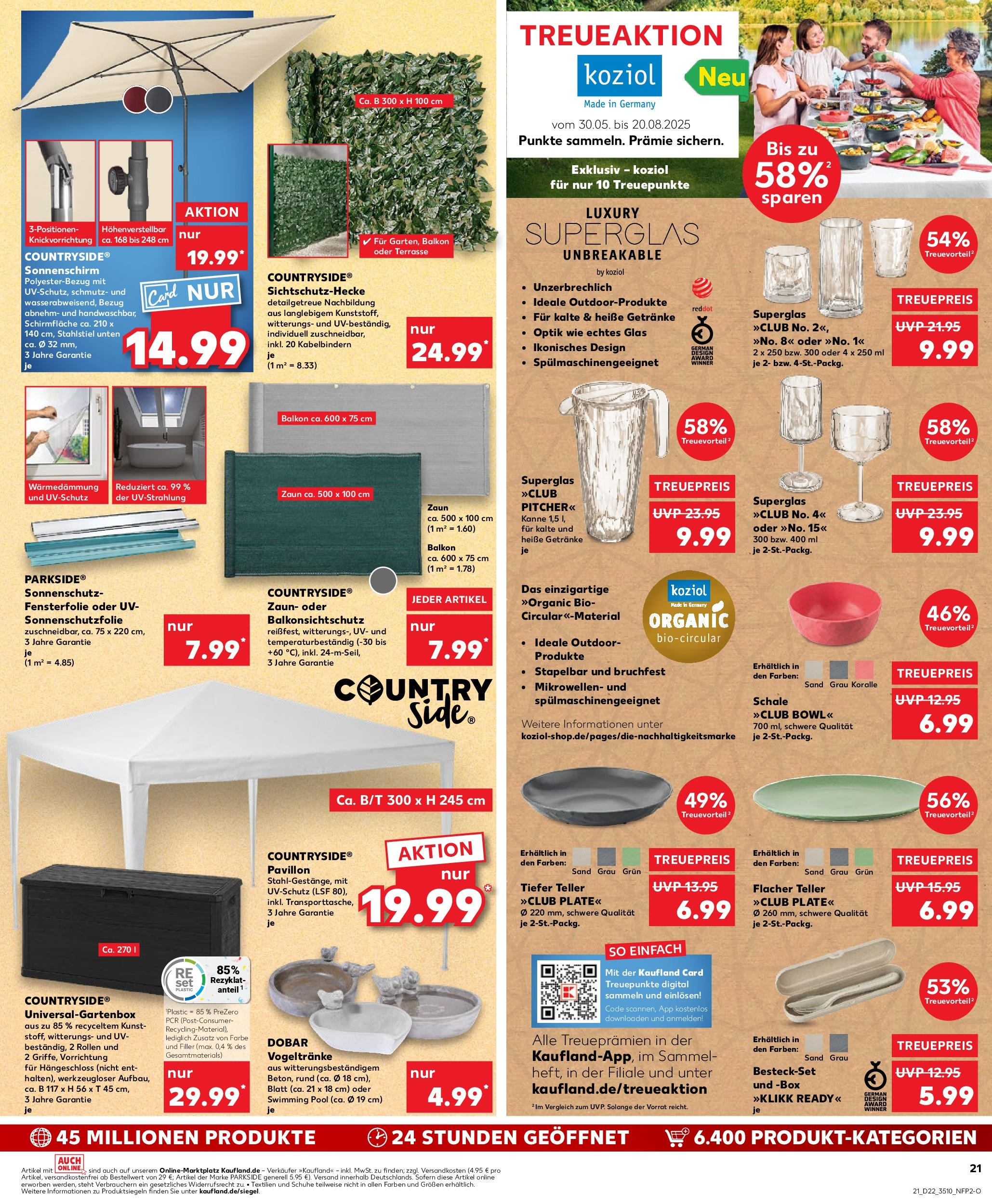 Kaufland prospekt Ahrensfelde	 (ab 30.05.2025) » Angebote Online zum Blättern | Seite: 21 | Produkte: Box, Sonnenschirm