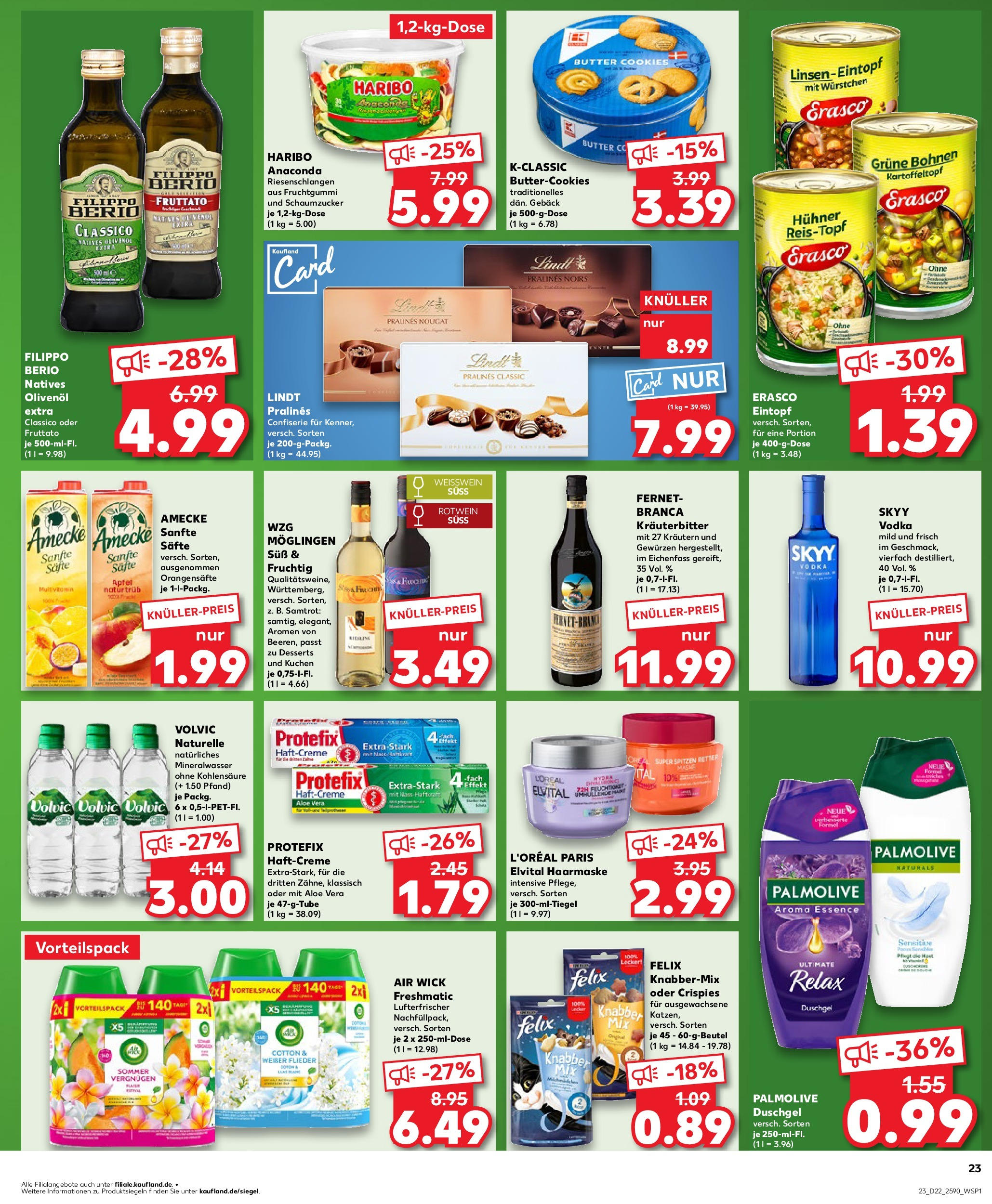 Kaufland prospekt Albstadt	 (ab 29.05.2025) » Angebote Online zum Blättern | Seite: 23 | Produkte: Olivenol, Äpfel, Duschgel, Kuchen