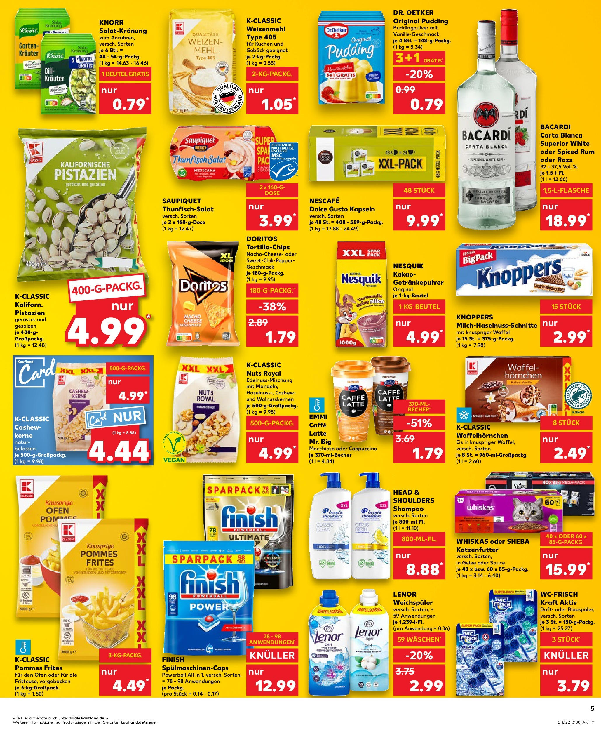 Kaufland prospekt Ahrensfelde	 (ab 30.05.2025) » Angebote Online zum Blättern | Seite: 5 | Produkte: Head & shoulders, Shampoo, Pudding, Salat