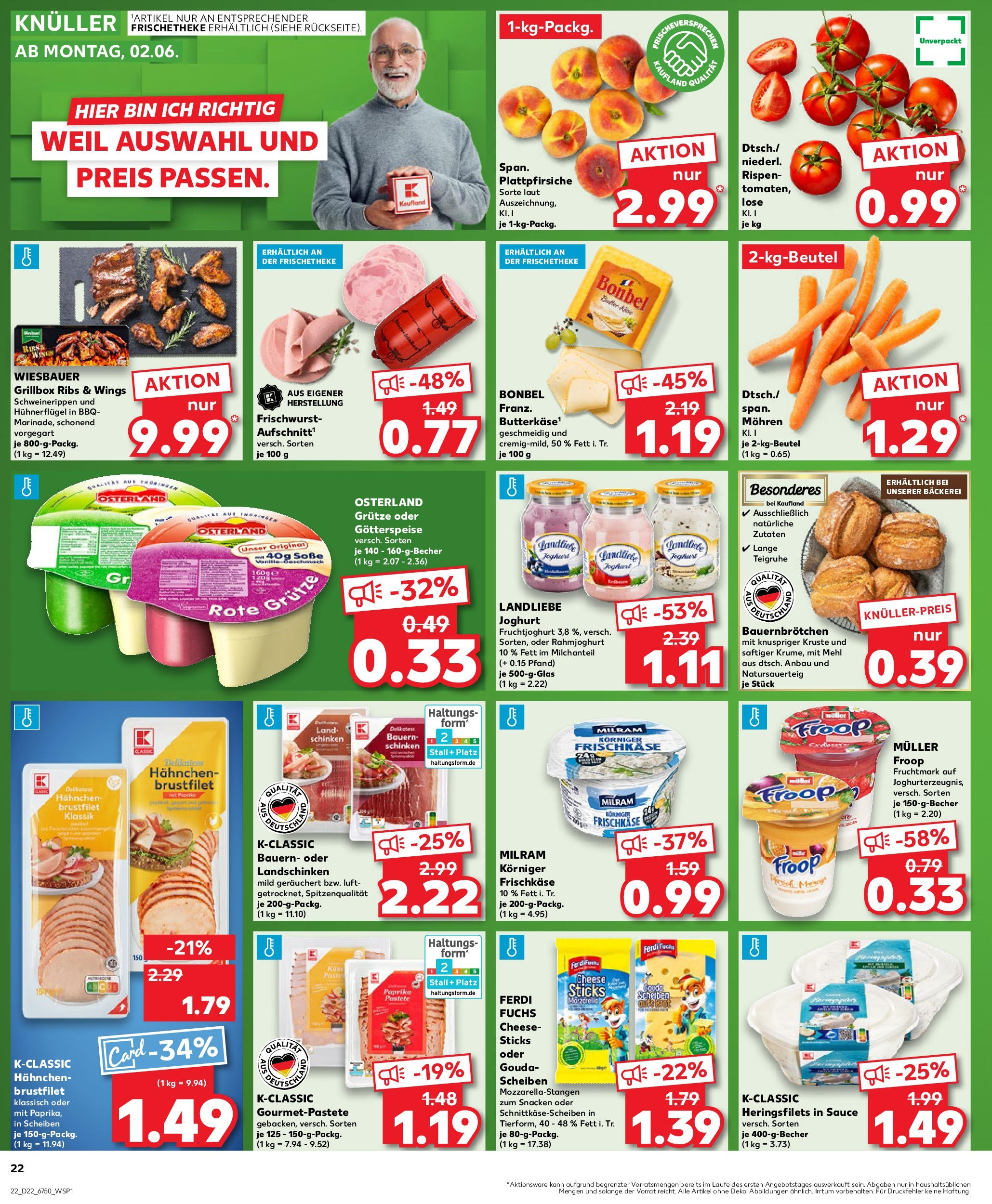 Kaufland prospekt Berlin	 (ab 29.05.2025) » Angebote Online zum Blättern | Seite: 22 | Produkte: Mohren, Milram, Landliebe joghurt, Frischkase