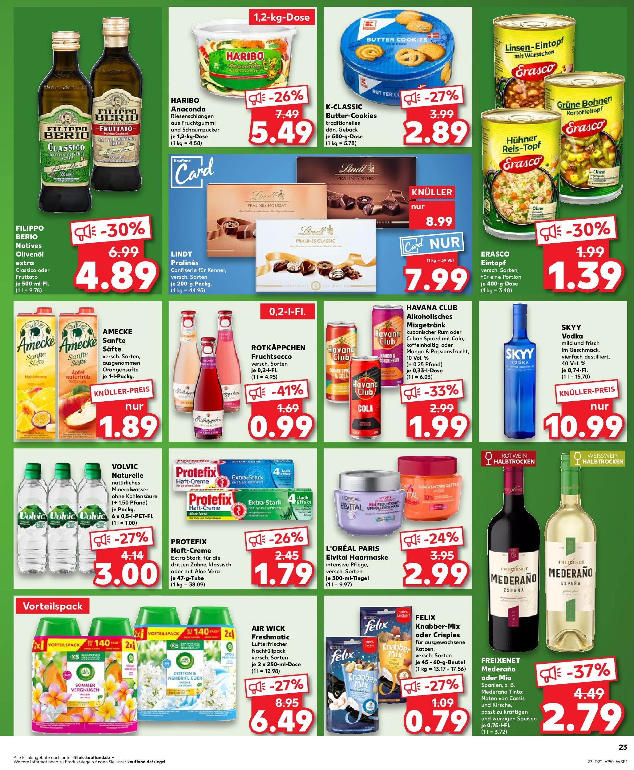 Kaufland prospekt Berlin	 (ab 29.05.2025) » Angebote Online zum Blättern | Seite: 23 | Produkte: Rum, Mineralwasser, Fruchtsecco, Rotkäppchen