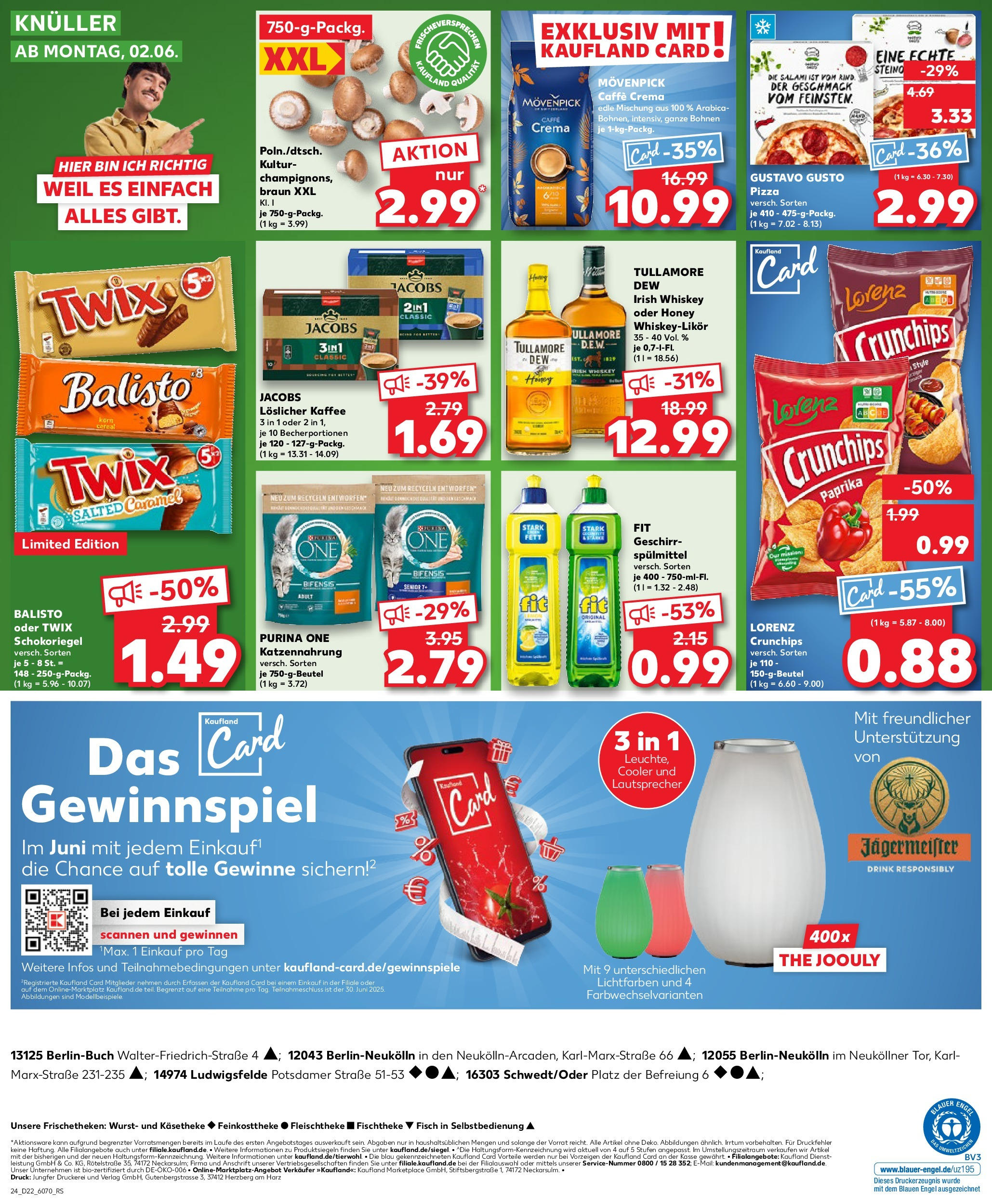 Kaufland prospekt Berlin	 (ab 29.05.2025) » Angebote Online zum Blättern | Seite: 24 | Produkte: Purina one, Lautsprecher, Kaffee, Wurst