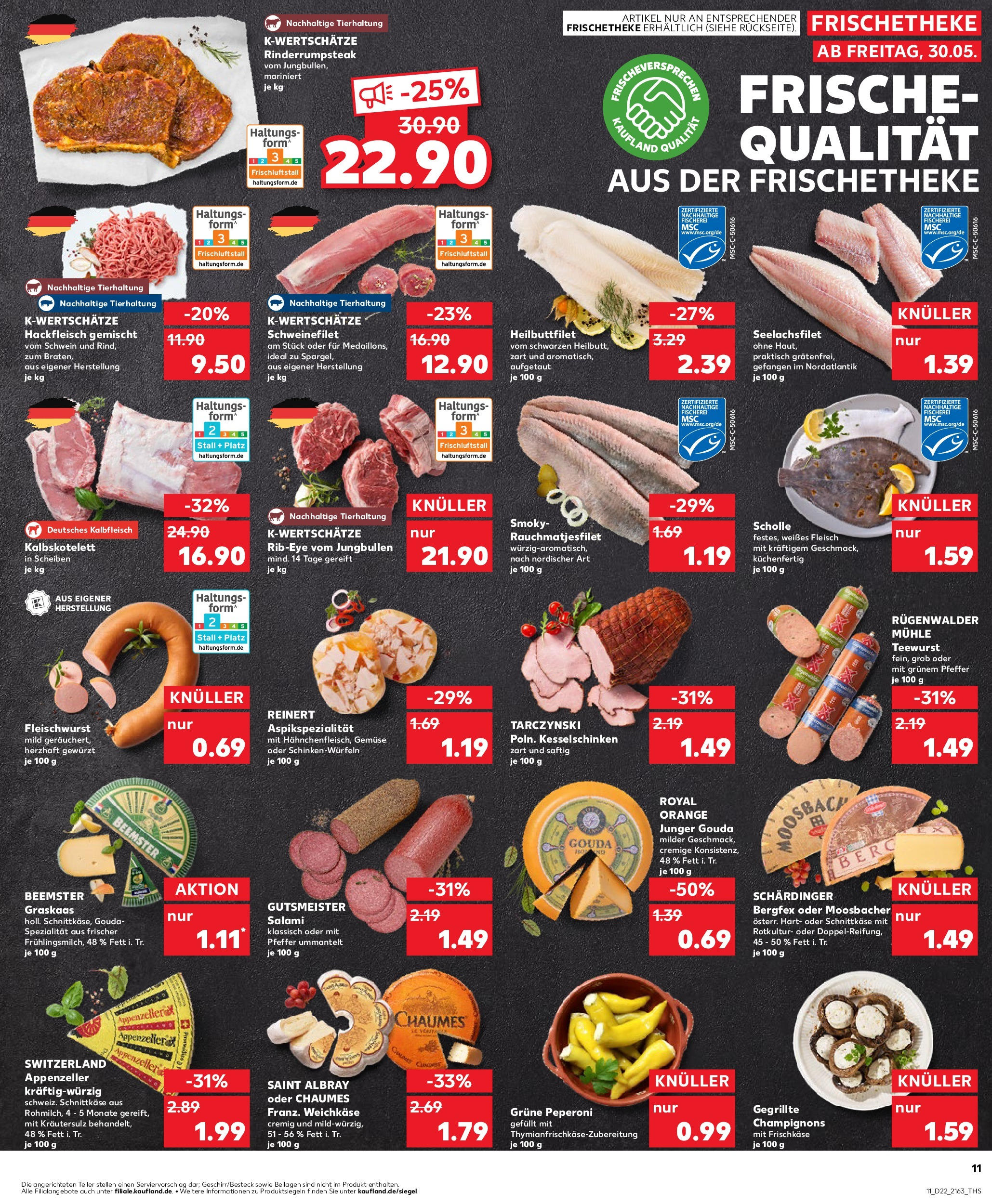 Kaufland prospekt Itzehoe	 (ab 29.05.2025) » Angebote Online zum Blättern | Seite: 11 | Produkte: Schweinefilet, Champignons, Gemüse, Pfeffer