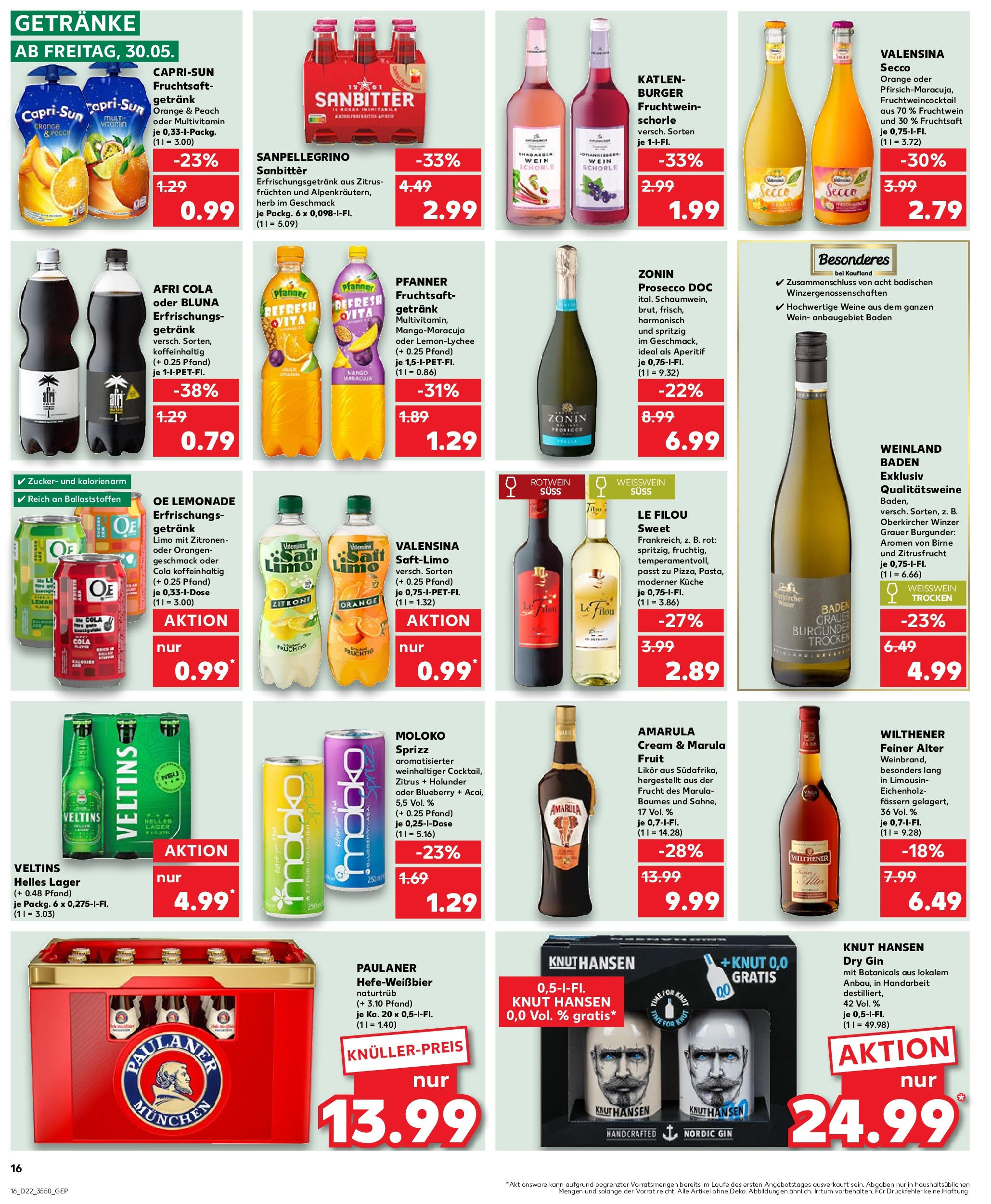 Kaufland prospekt Berlin	 (ab 29.05.2025) » Angebote Online zum Blättern | Seite: 16 | Produkte: Le filou, Birne, Veltins, Zitronen