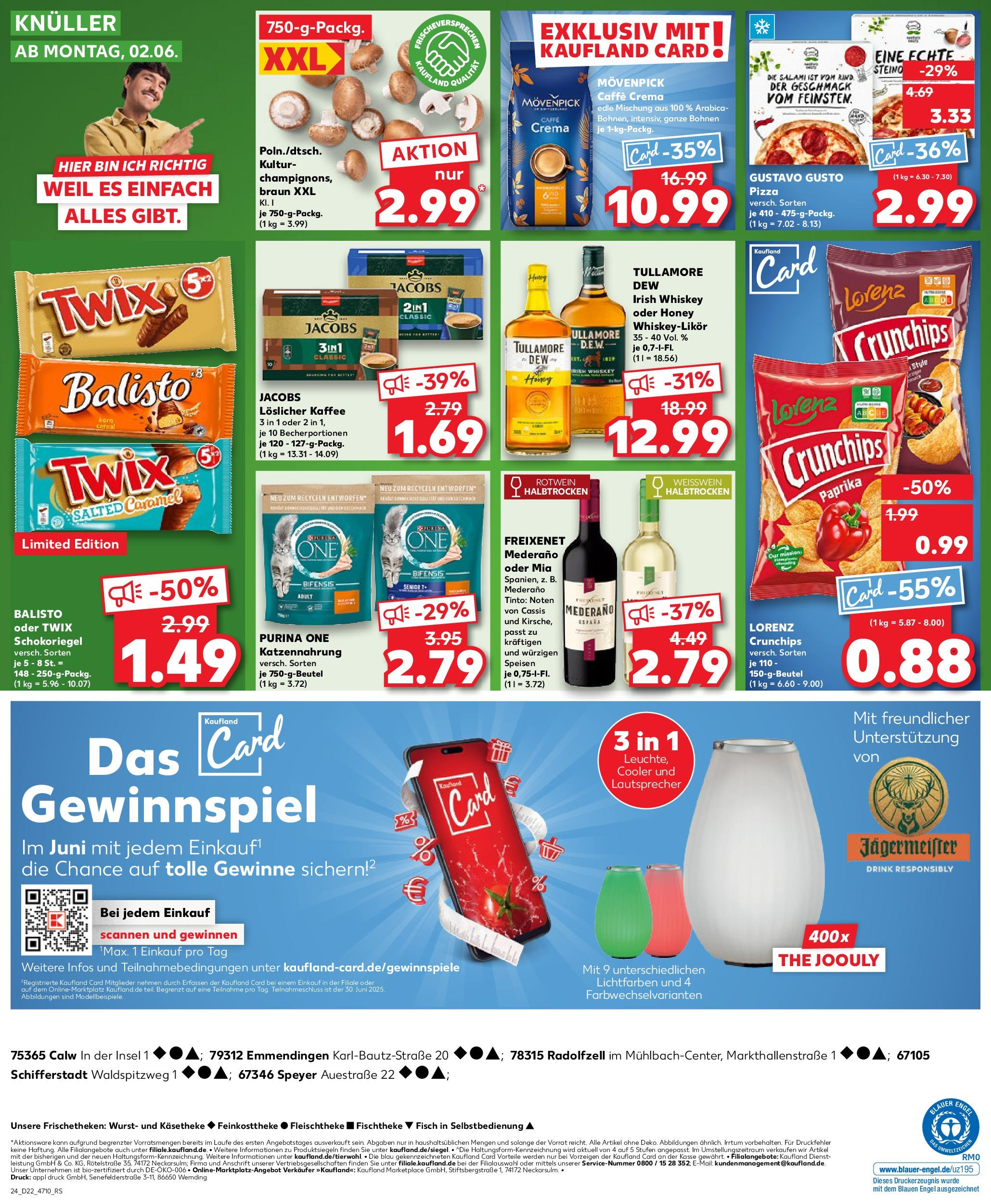 Kaufland prospekt Speyer	 (ab 29.05.2025) » Angebote Online zum Blättern | Seite: 24 | Produkte: Gustavo gusto, Lautsprecher, Wurst, Whiskey