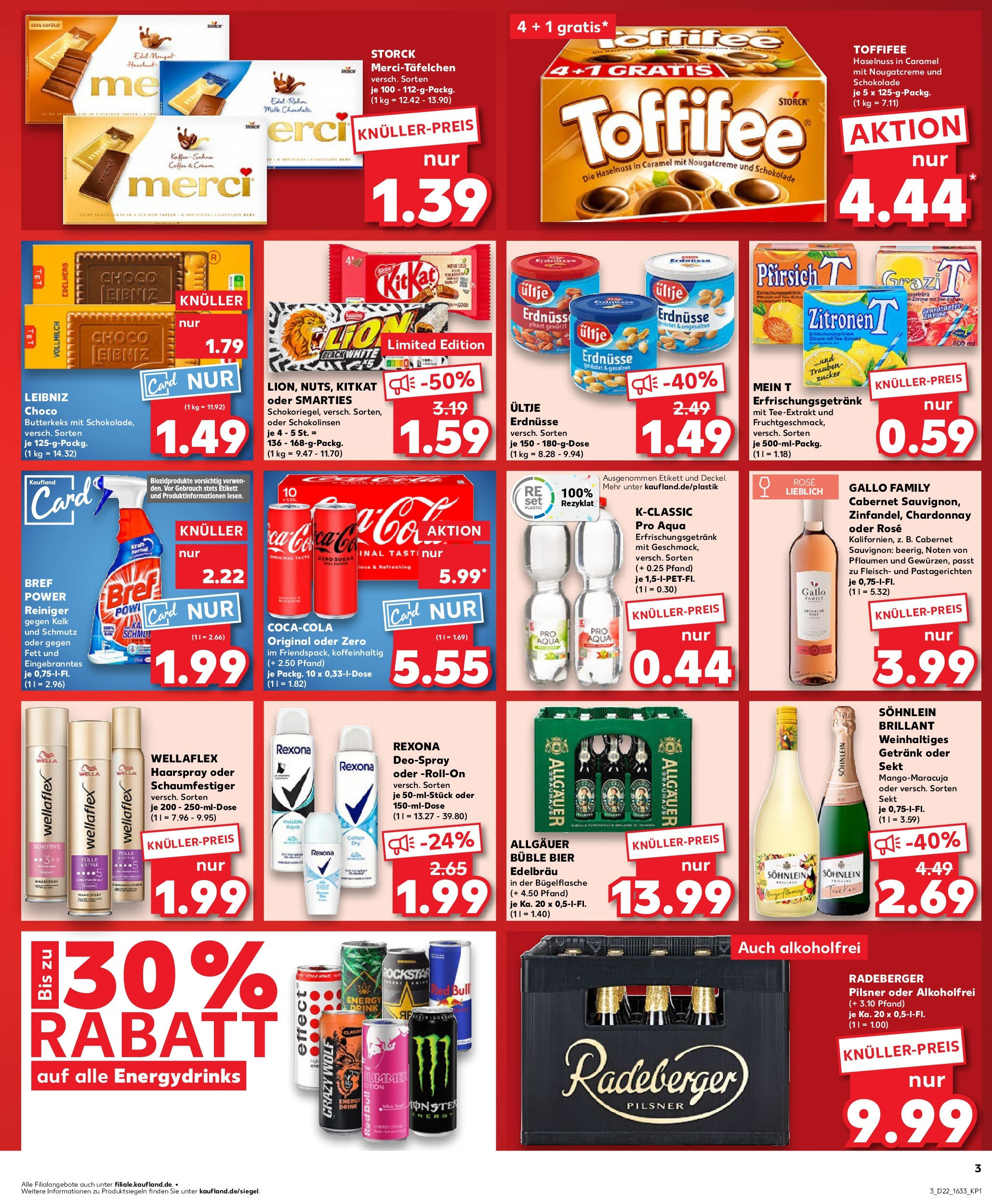 Kaufland prospekt München	 (ab 29.05.2025) » Angebote Online zum Blättern | Seite: 3 | Produkte: Merci, Erdnüsse, Bier, Sekt