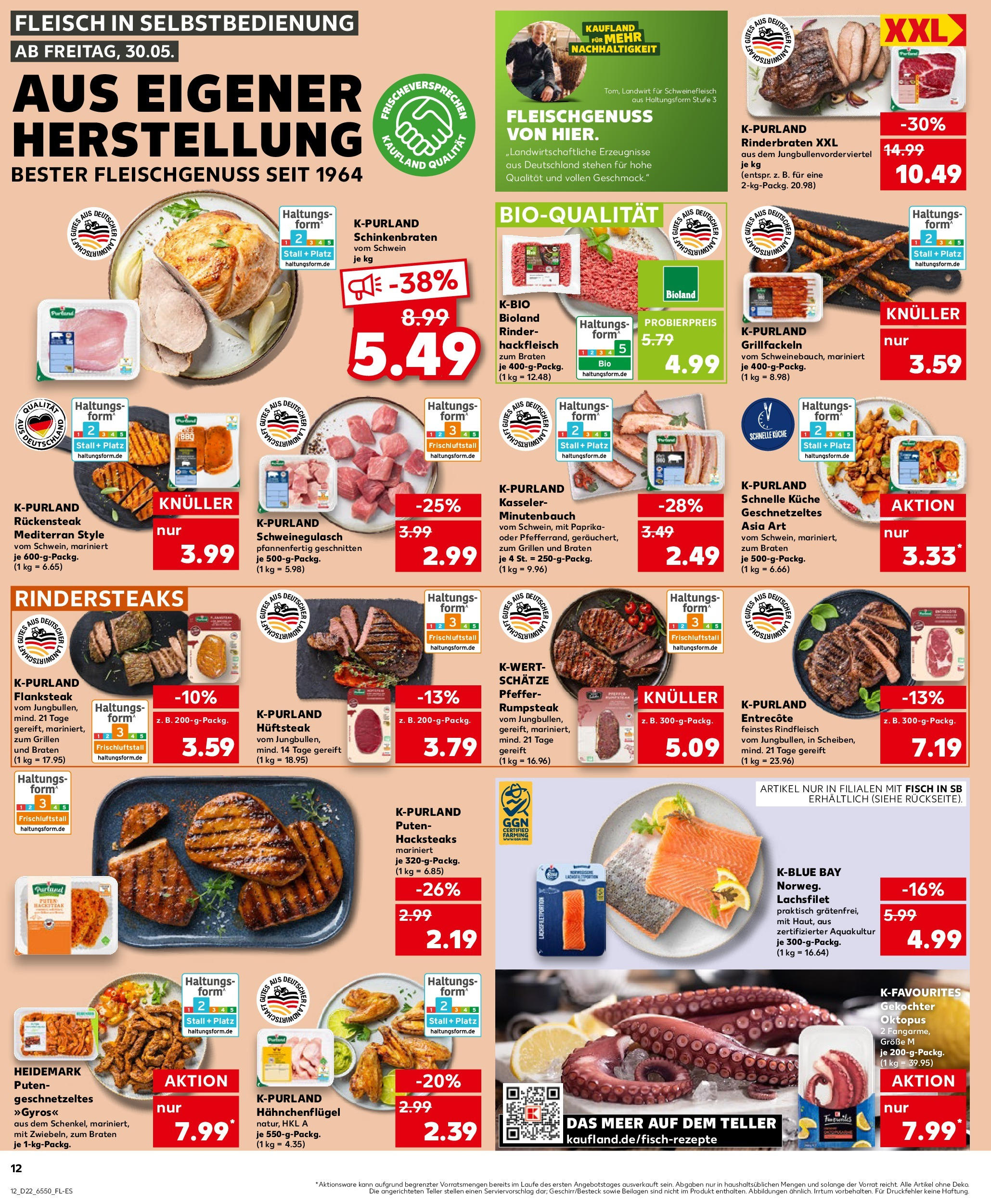 Kaufland prospekt Walsrode	 (ab 29.05.2025) » Angebote Online zum Blättern | Seite: 12 | Produkte: Küche, Fisch, Pfeffer, Hackfleisch