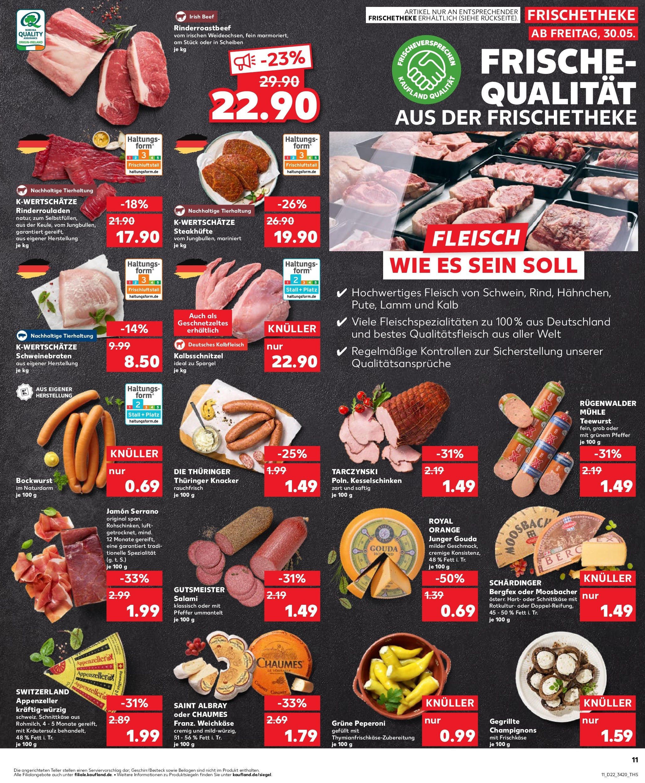 Kaufland prospekt Quedlinburg	 (ab 29.05.2025) » Angebote Online zum Blättern | Seite: 11 | Produkte: Bockwurst, Spargel, Pfeffer, Frischkase