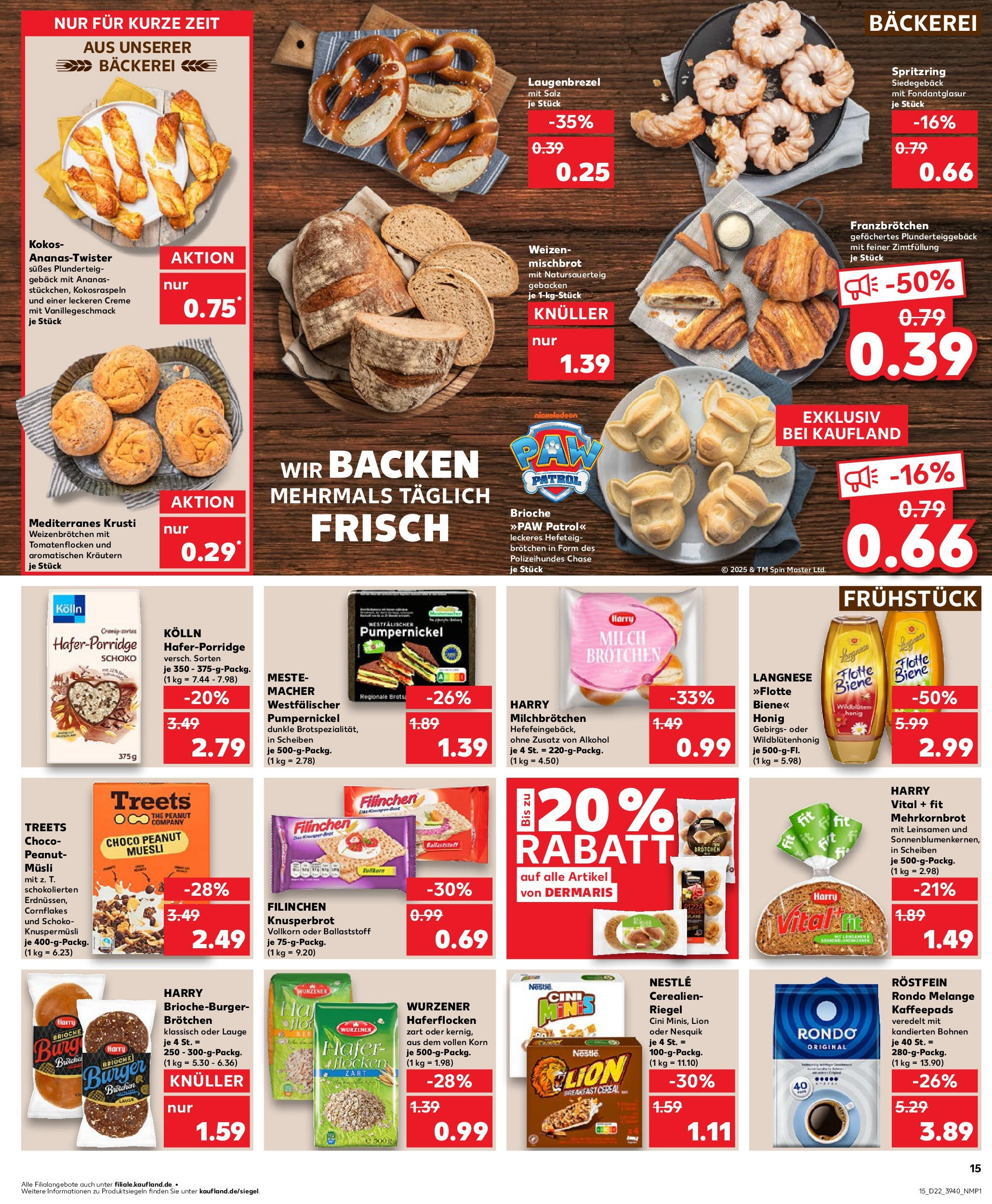 Kaufland prospekt Freital	 (ab 29.05.2025) » Angebote Online zum Blättern | Seite: 15 | Produkte: Musli, Kolln, Burger, Creme