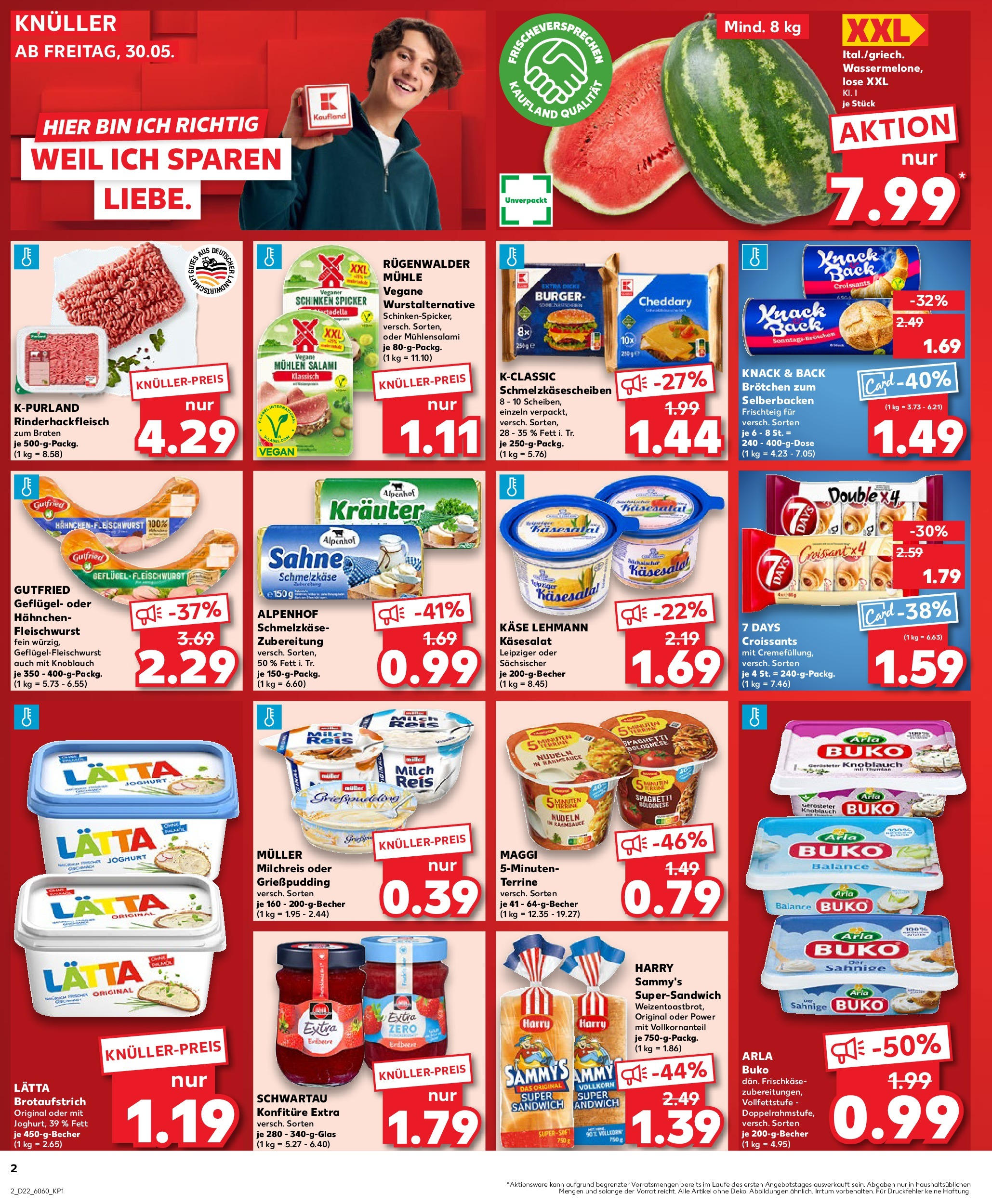 Kaufland prospekt Berlin	 (ab 29.05.2025) » Angebote Online zum Blättern | Seite: 2 | Produkte: Käse, Toast, Schinken, Sahne