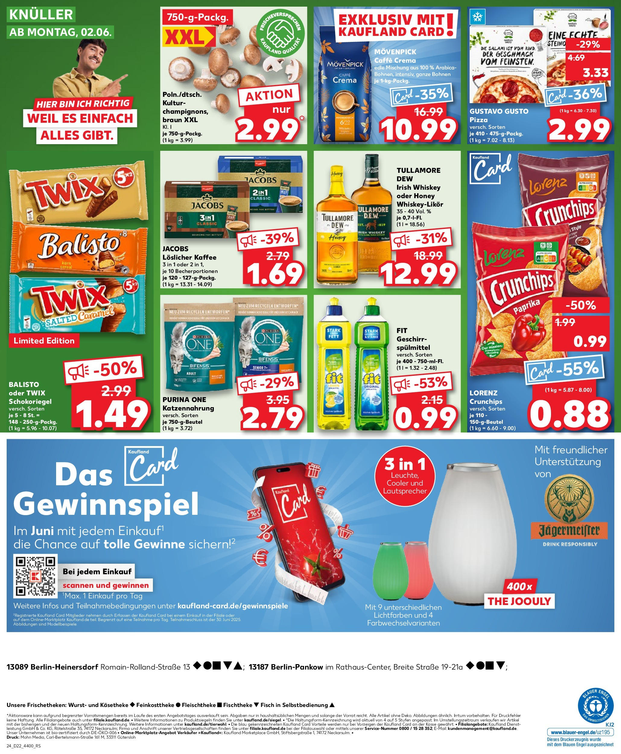 Kaufland prospekt Berlin	 (ab 29.05.2025) » Angebote Online zum Blättern | Seite: 24 | Produkte: Lautsprecher, Paprika, Wurst, Whiskey