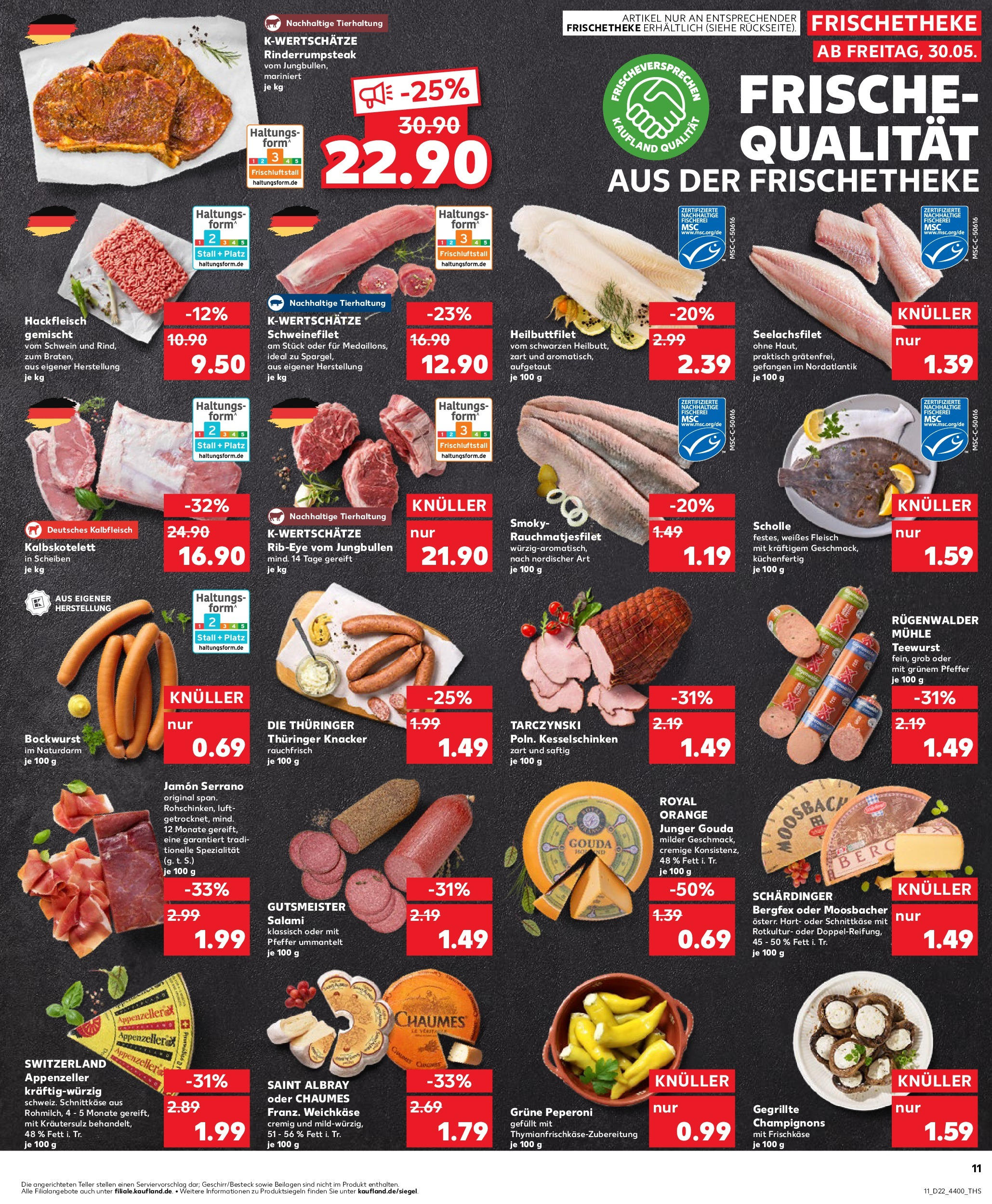 Kaufland prospekt Berlin	 (ab 29.05.2025) » Angebote Online zum Blättern | Seite: 11 | Produkte: Bockwurst, Gouda, Fleisch, Hackfleisch