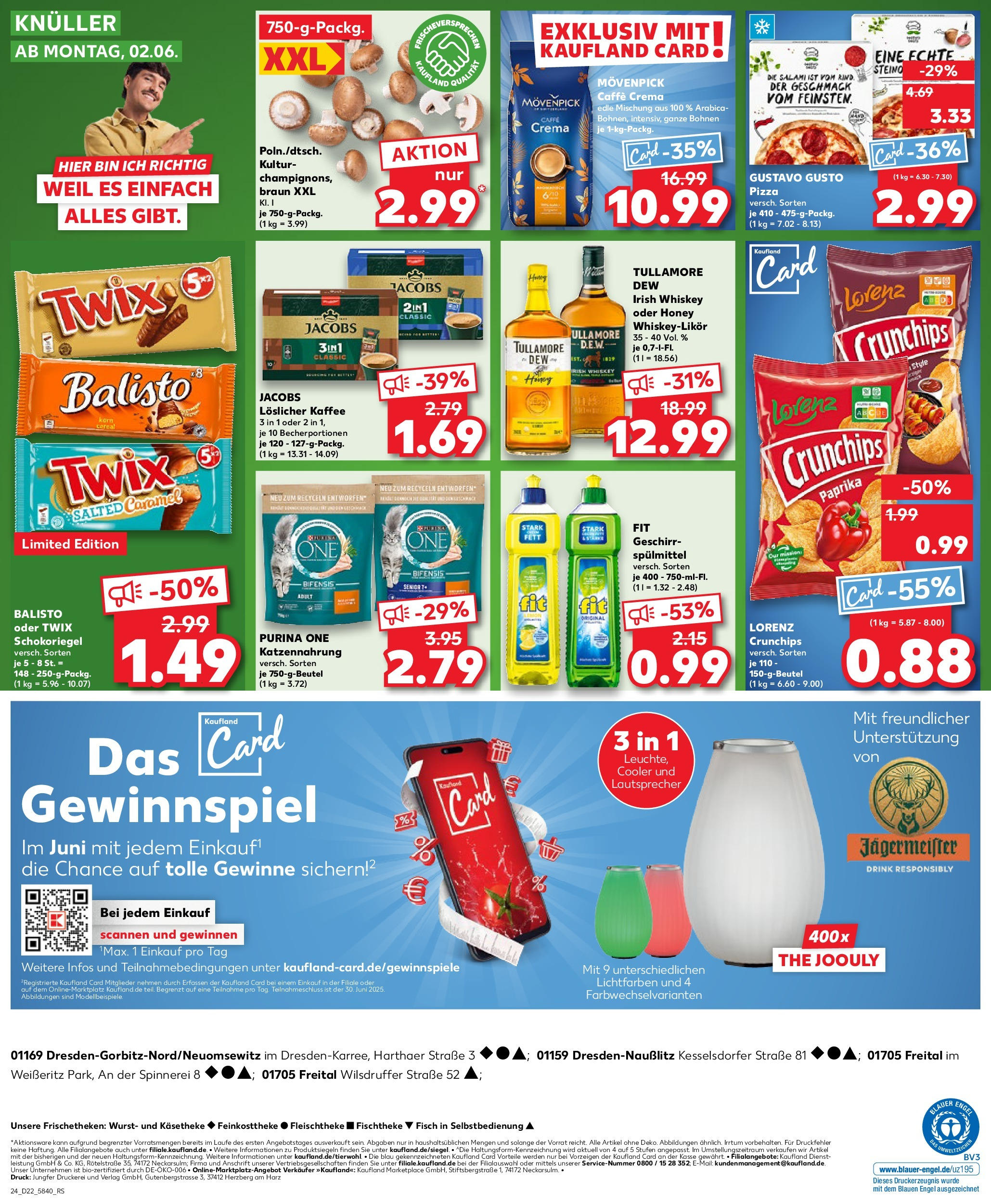Kaufland prospekt Freital	 (ab 29.05.2025) » Angebote Online zum Blättern | Seite: 24 | Produkte: Gustavo gusto, Kaffee, Wurst, Whiskey