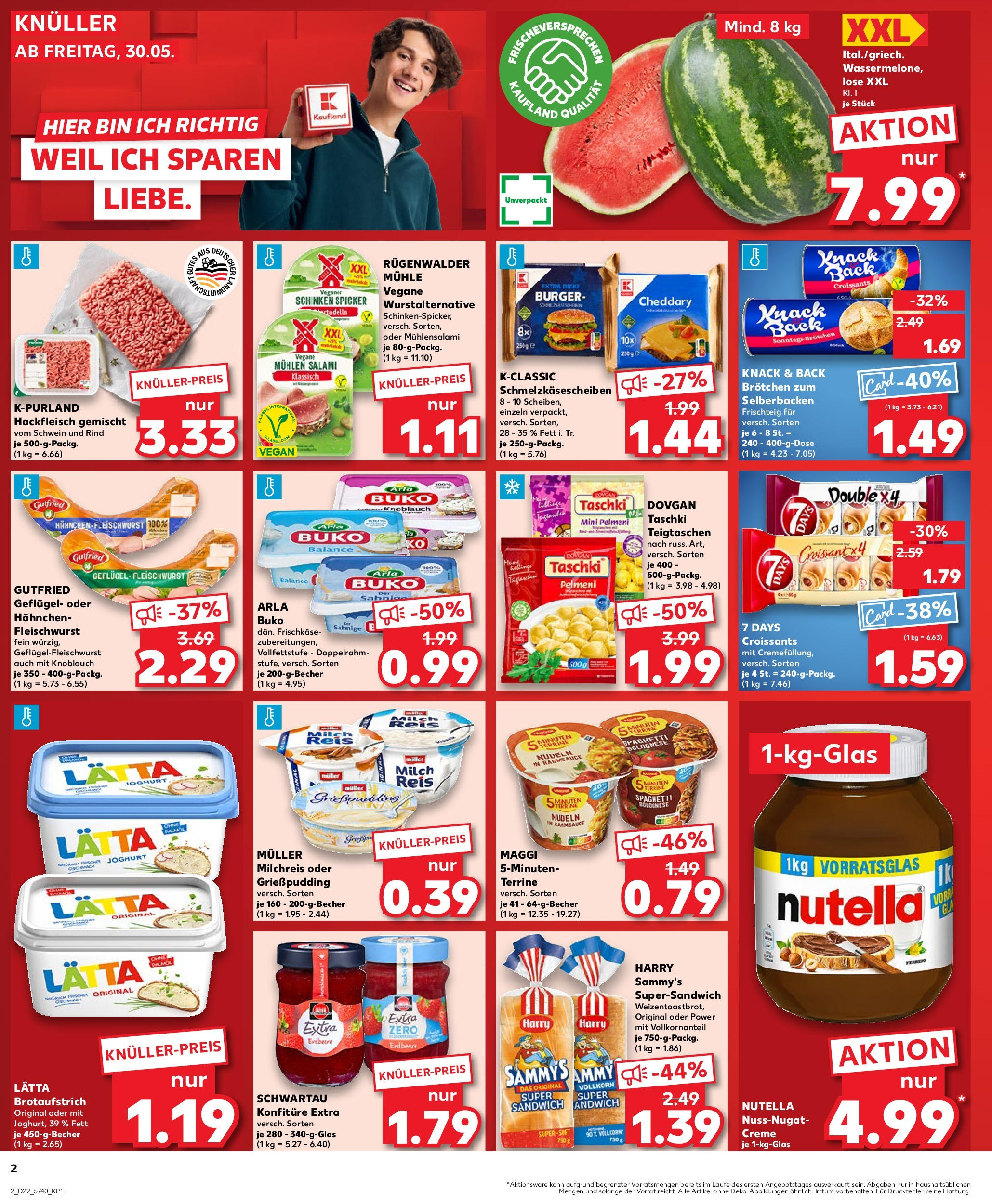 Kaufland prospekt Walsrode	 (ab 29.05.2025) » Angebote Online zum Blättern | Seite: 2 | Produkte: Creme, Croissant, Nutella, Arla buko